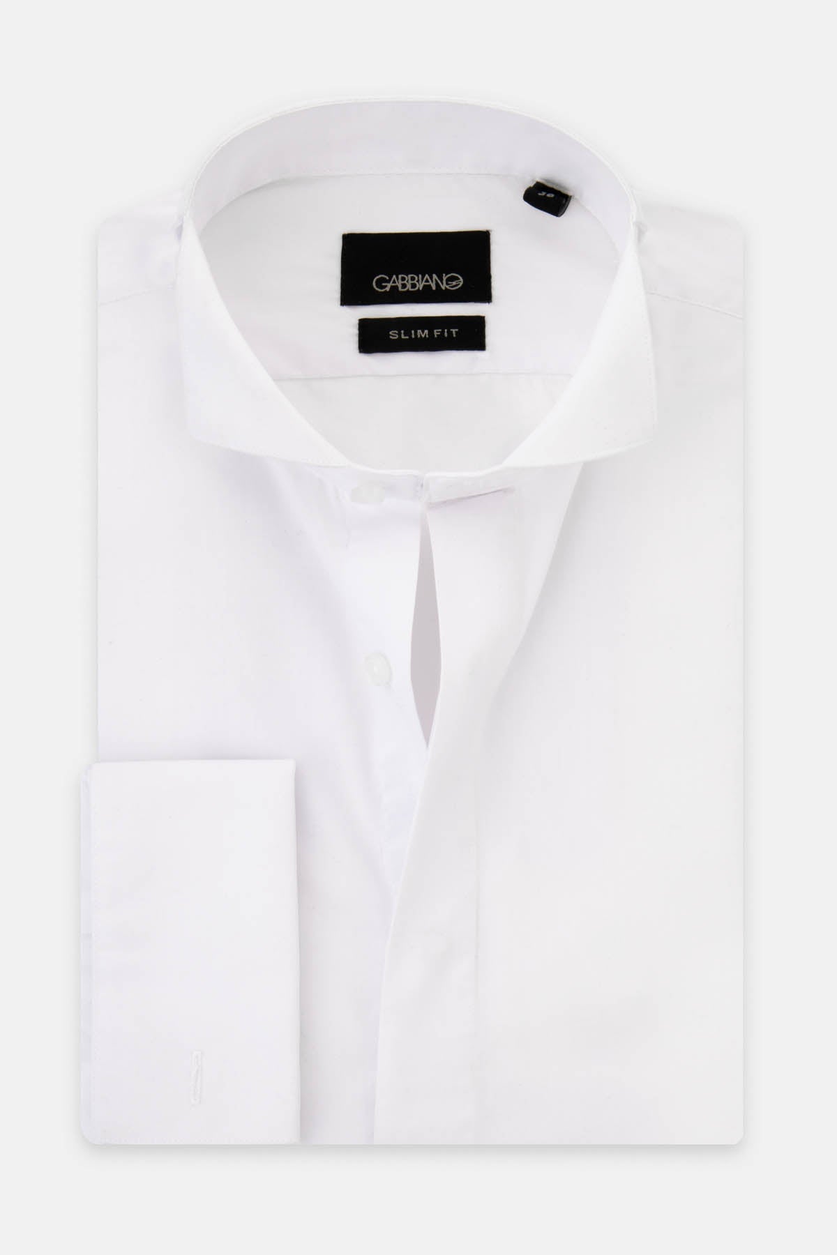 Solid White Wingtip Dacron Classic Shirt - 1