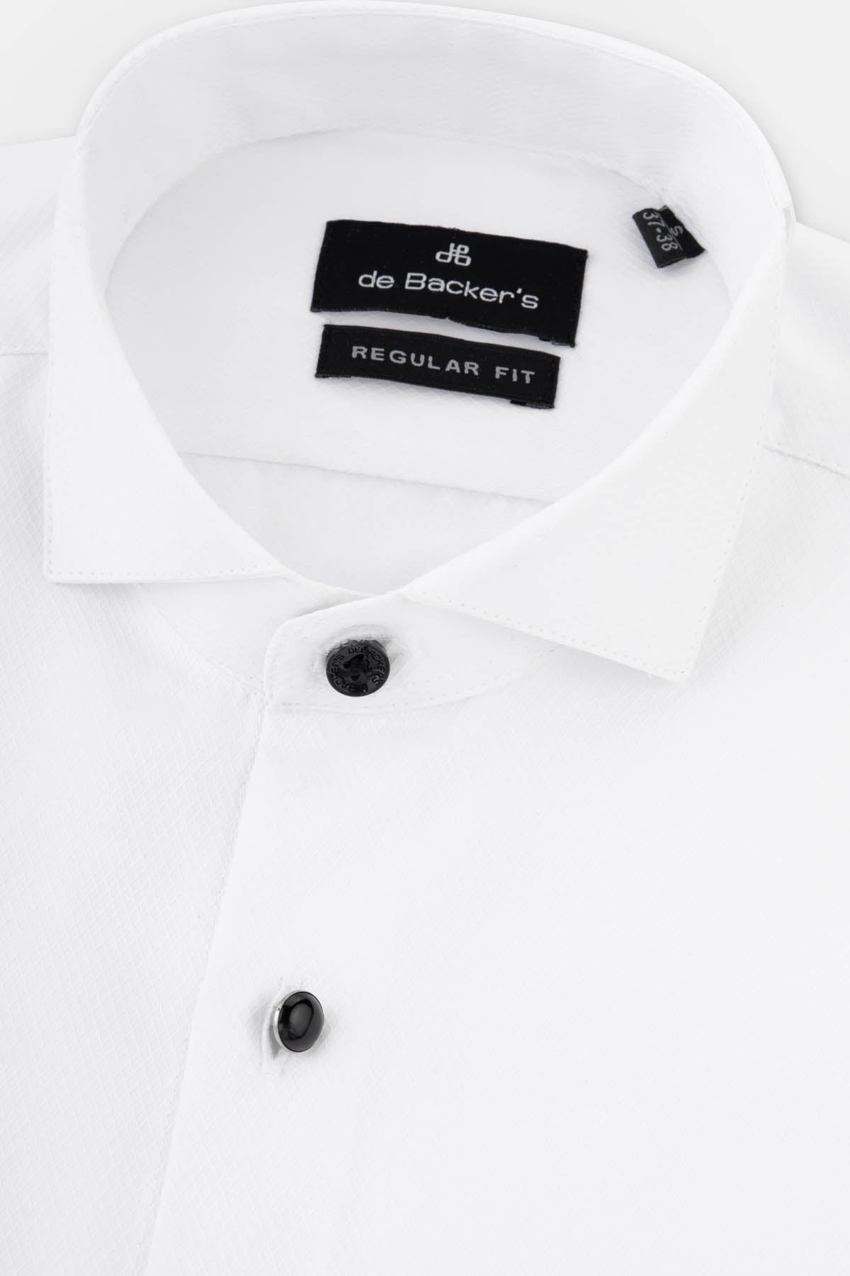 Patterned White Wingtip Shirt - 2