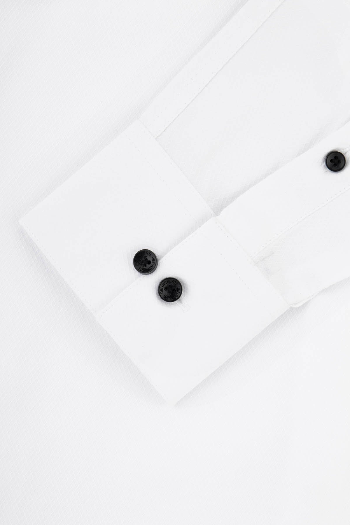 Patterned White Wingtip Shirt - 3