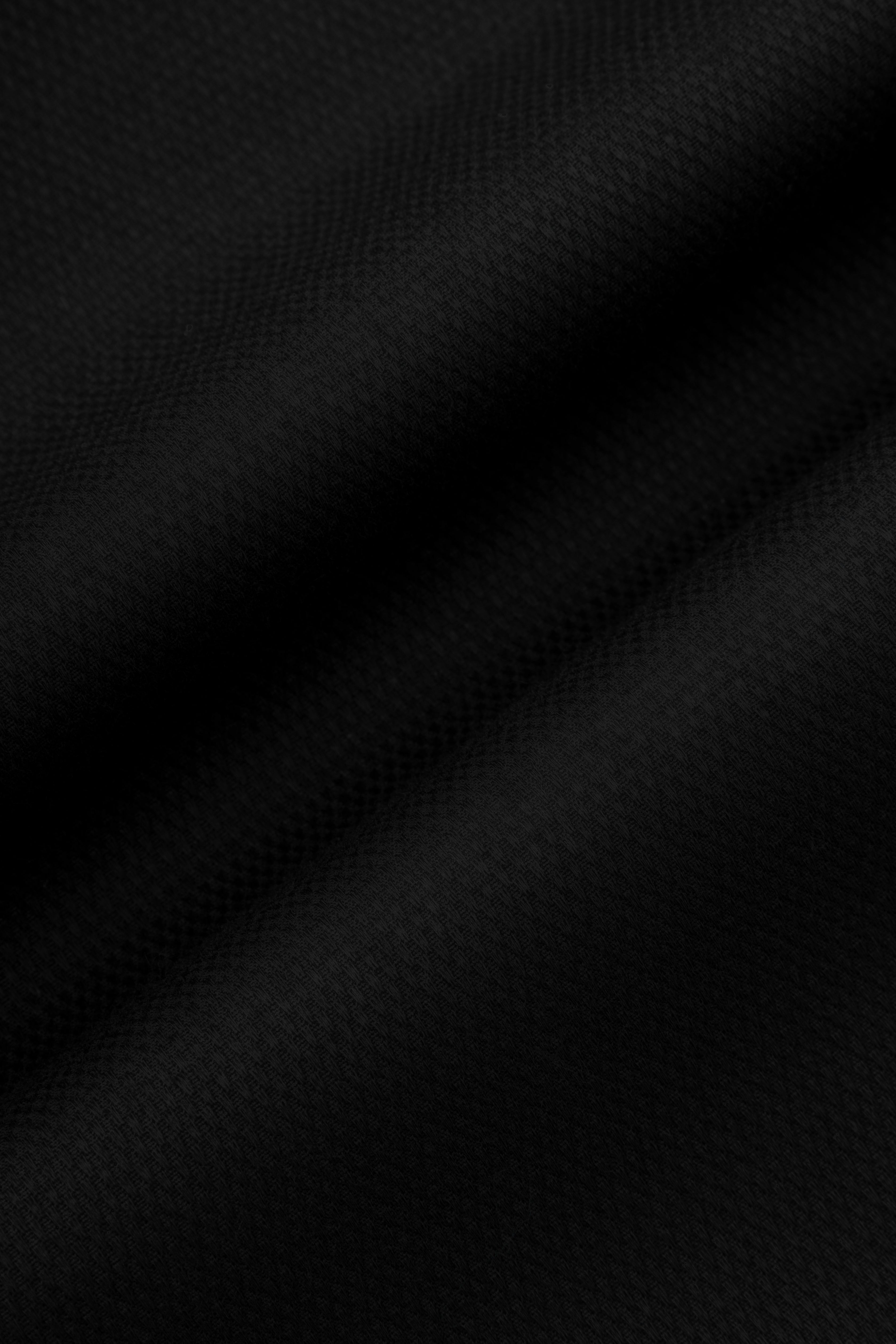 Jacquard Black Wingtip Shirt - 4