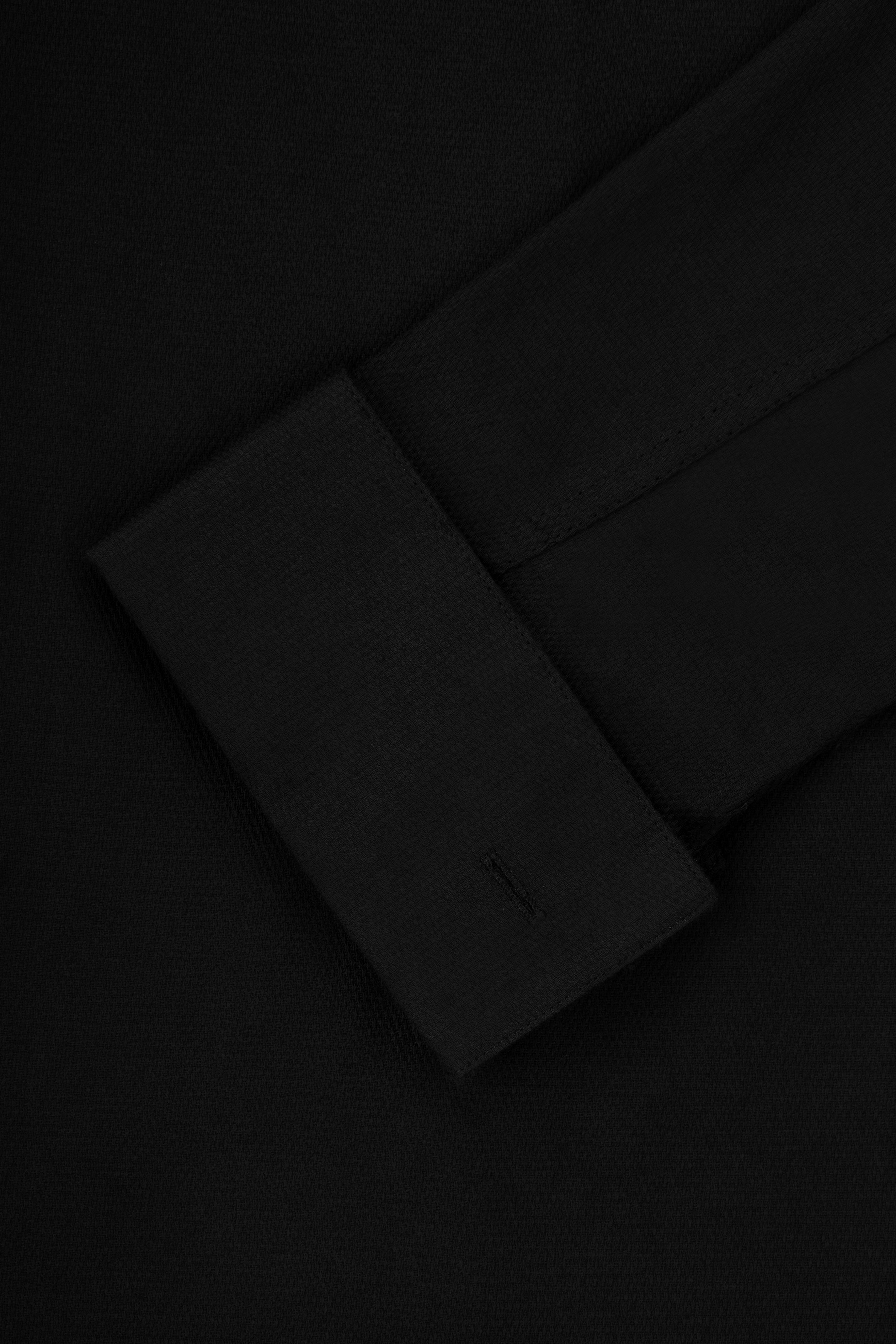 Jacquard Black Wingtip Shirt - 3