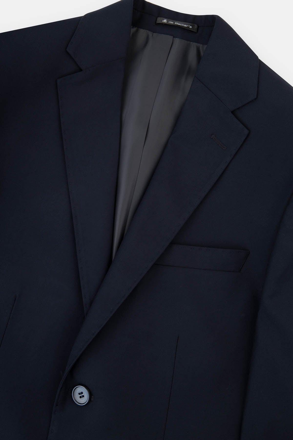 Twill Patterned Navy Bamboo Suite With Laced-Up pants - 6