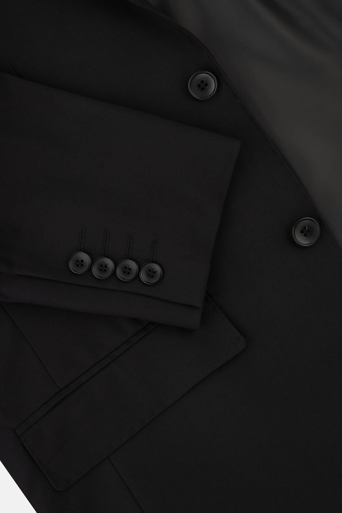 Twill Patterned Black Bamboo Suite - 6