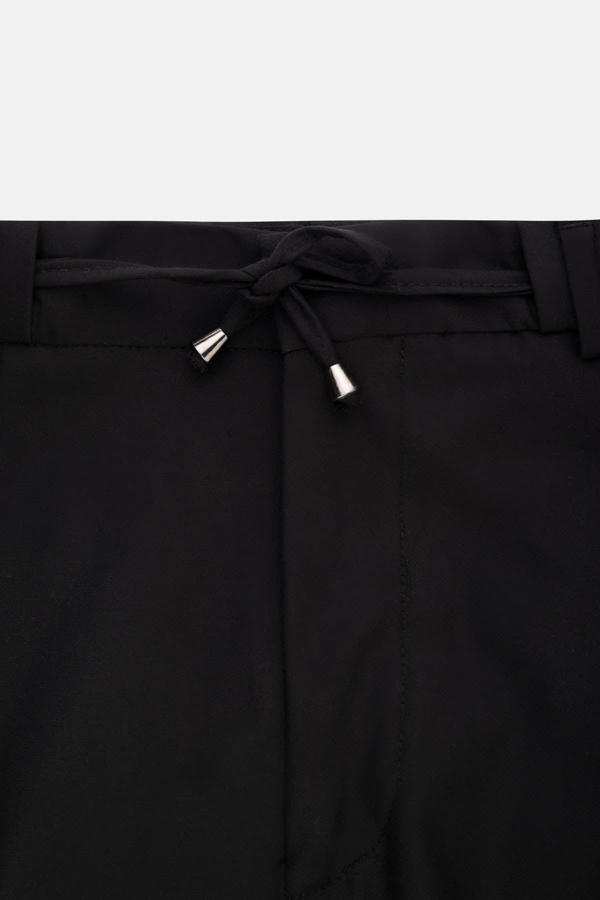 Twill Patterned Black Bamboo Suite - 2