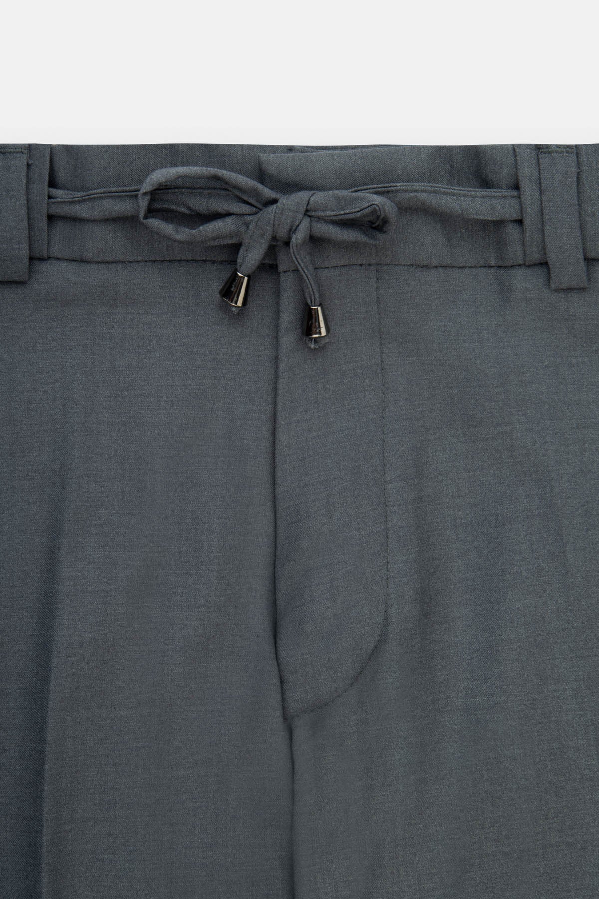 Twill Patterned Gray Bamboo Suite - 2