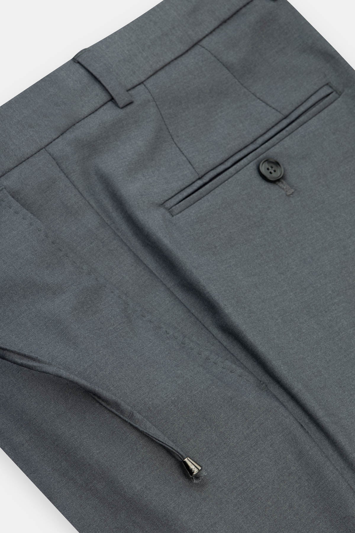 Twill Patterned Gray Bamboo Suite - 4