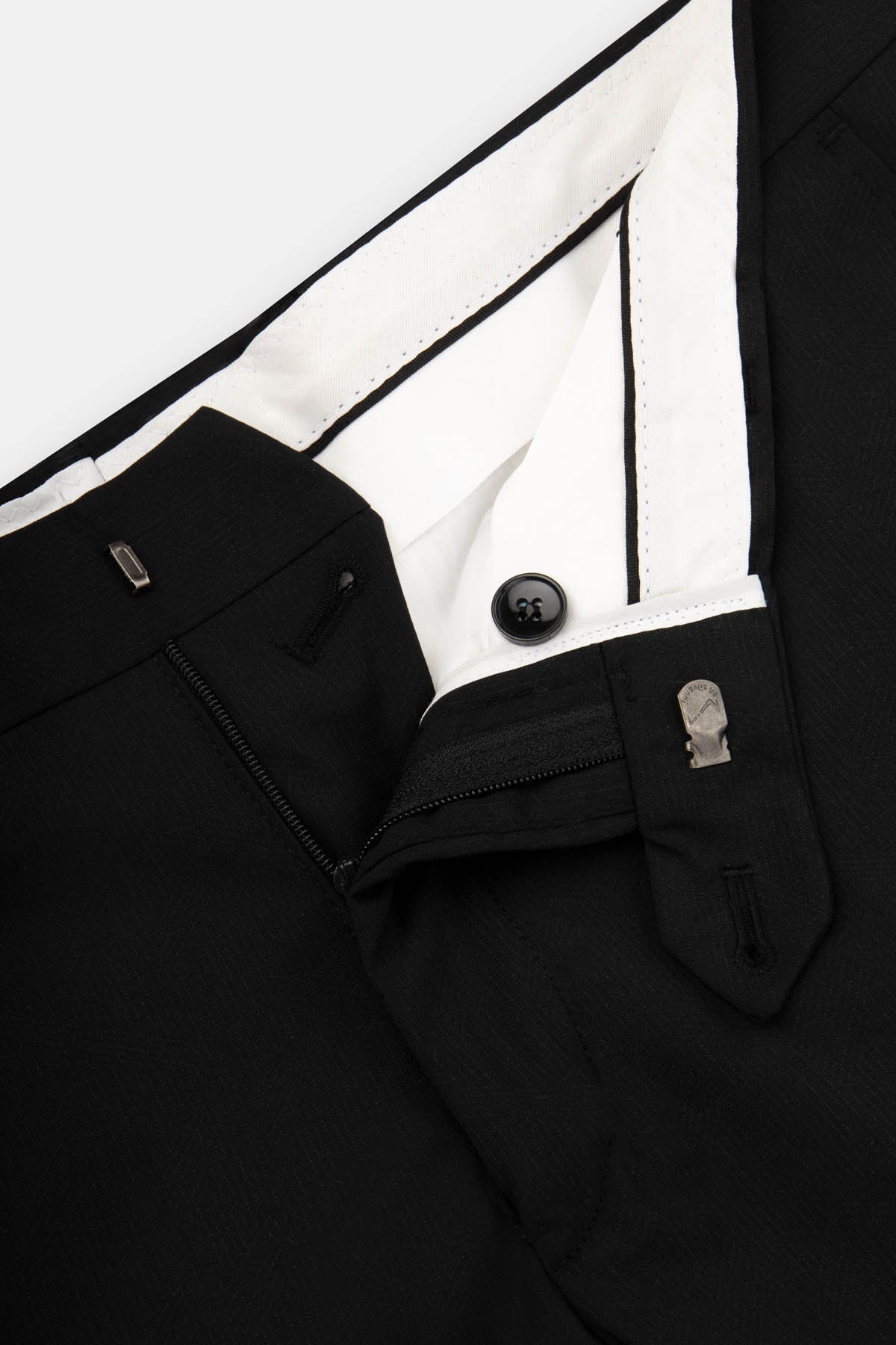 Twill Patterned White Tuxedo - 5