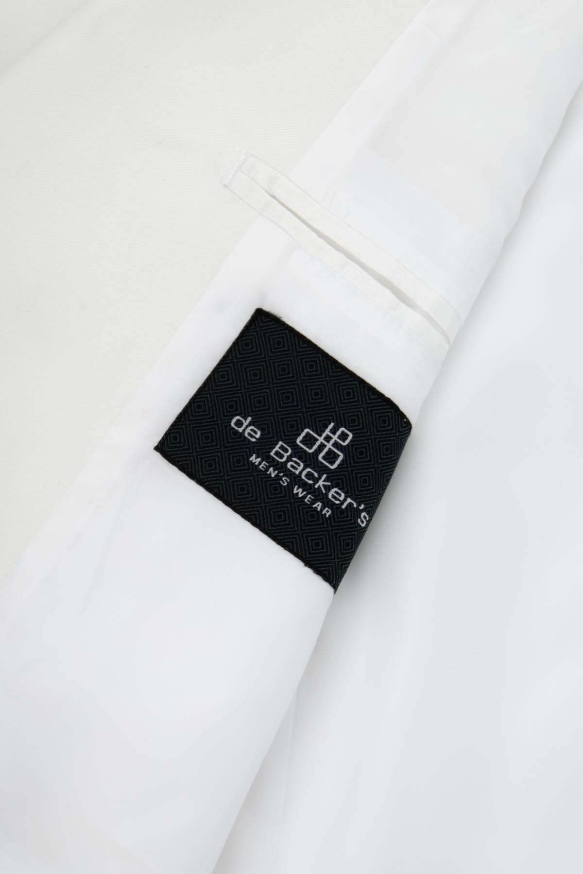 Twill Patterned White Tuxedo - De Backers - 6