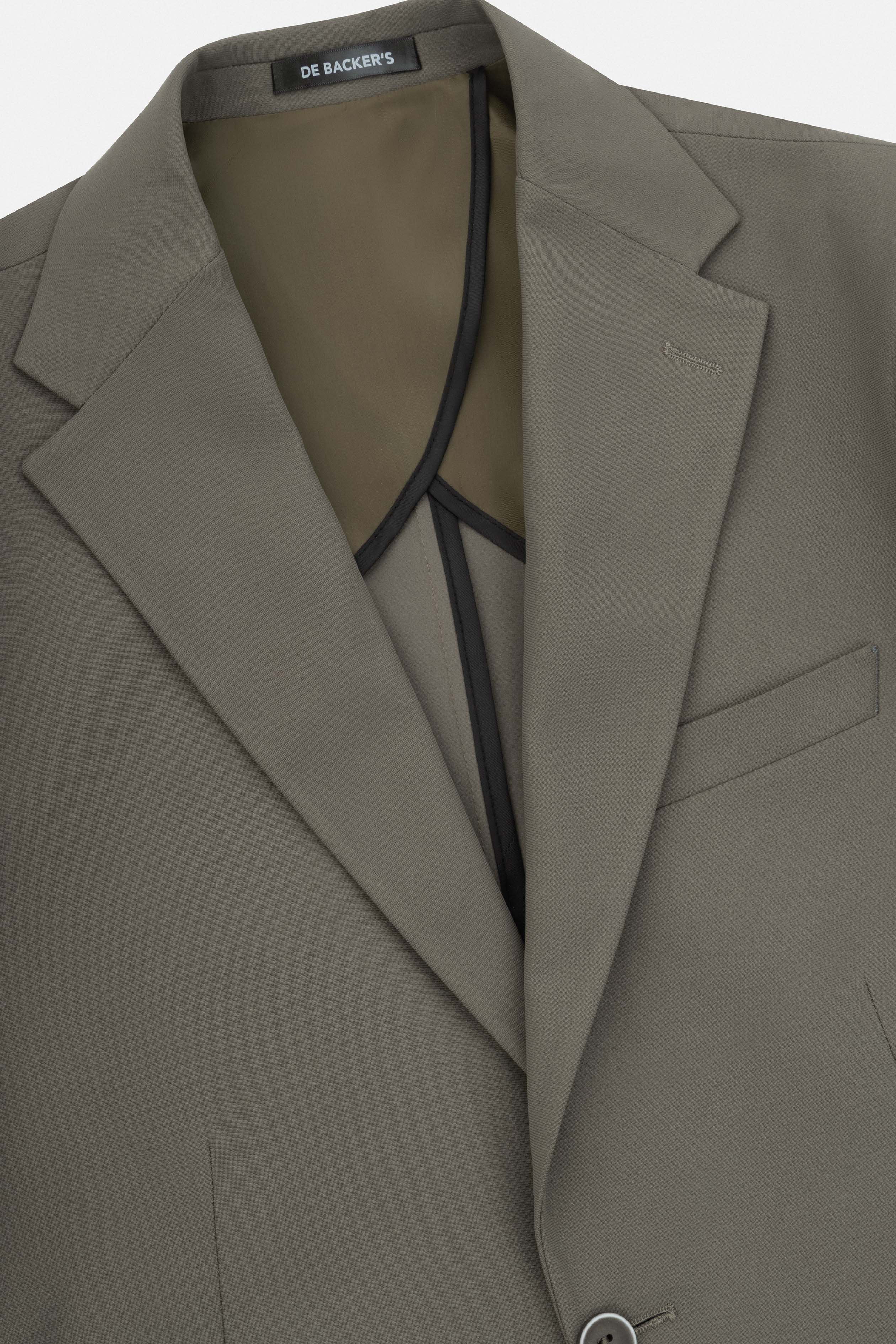 Solid Dark Green Casual Suit