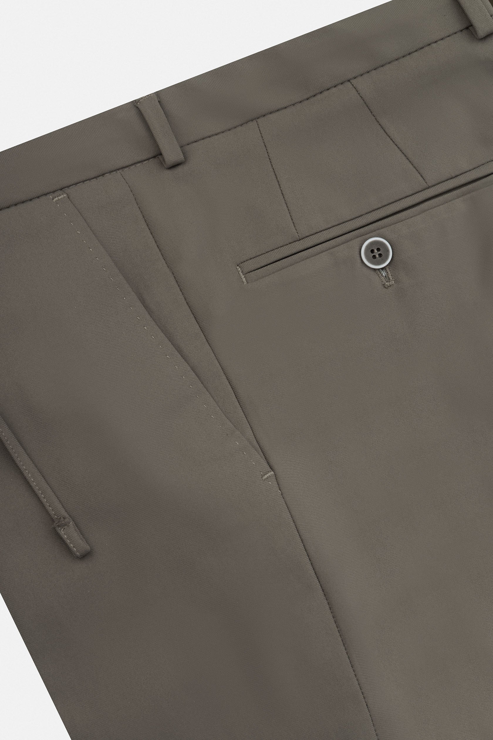 Solid Dark Green Casual Suit