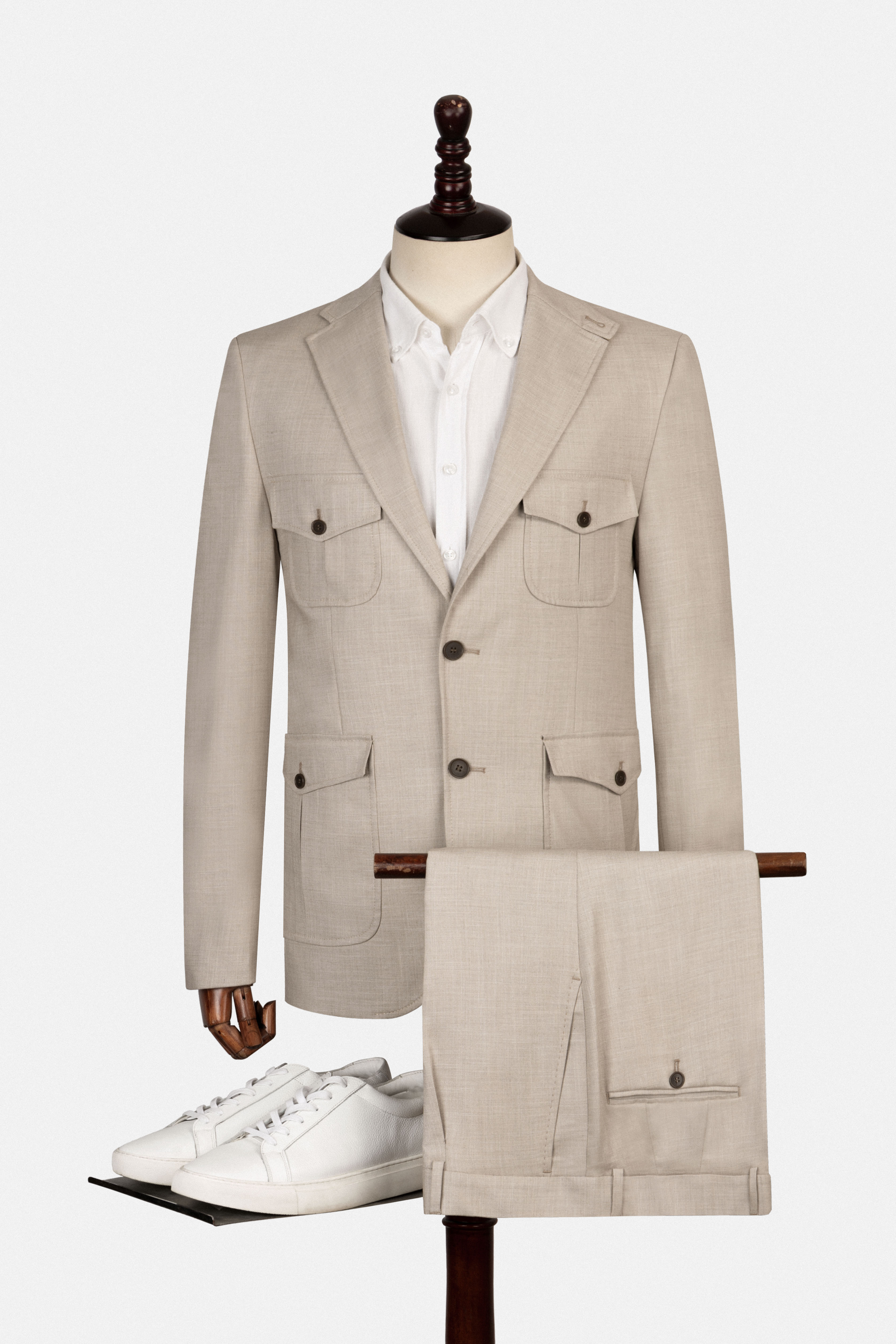 Light Beige Casual Suit