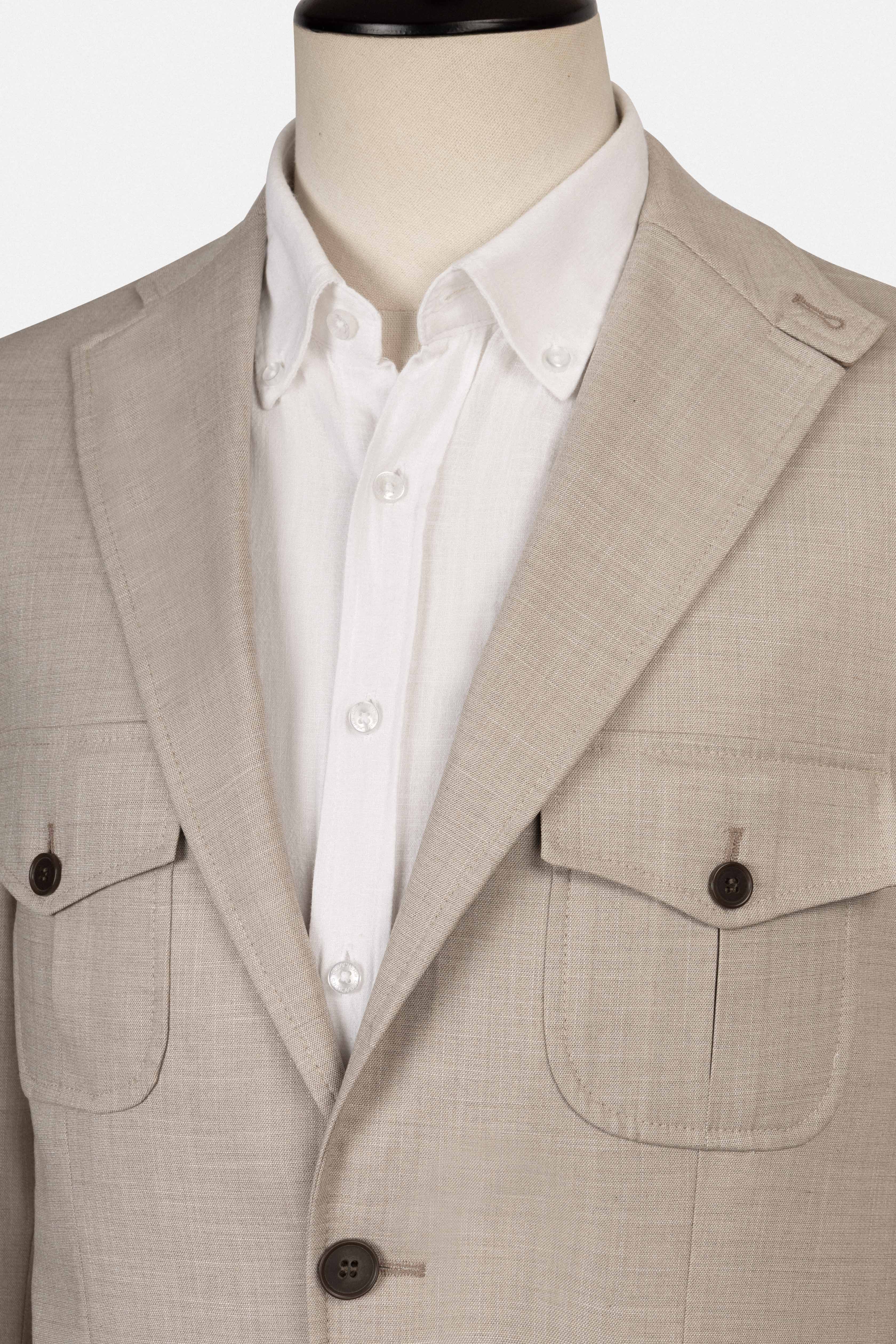 Light Beige Casual Suit