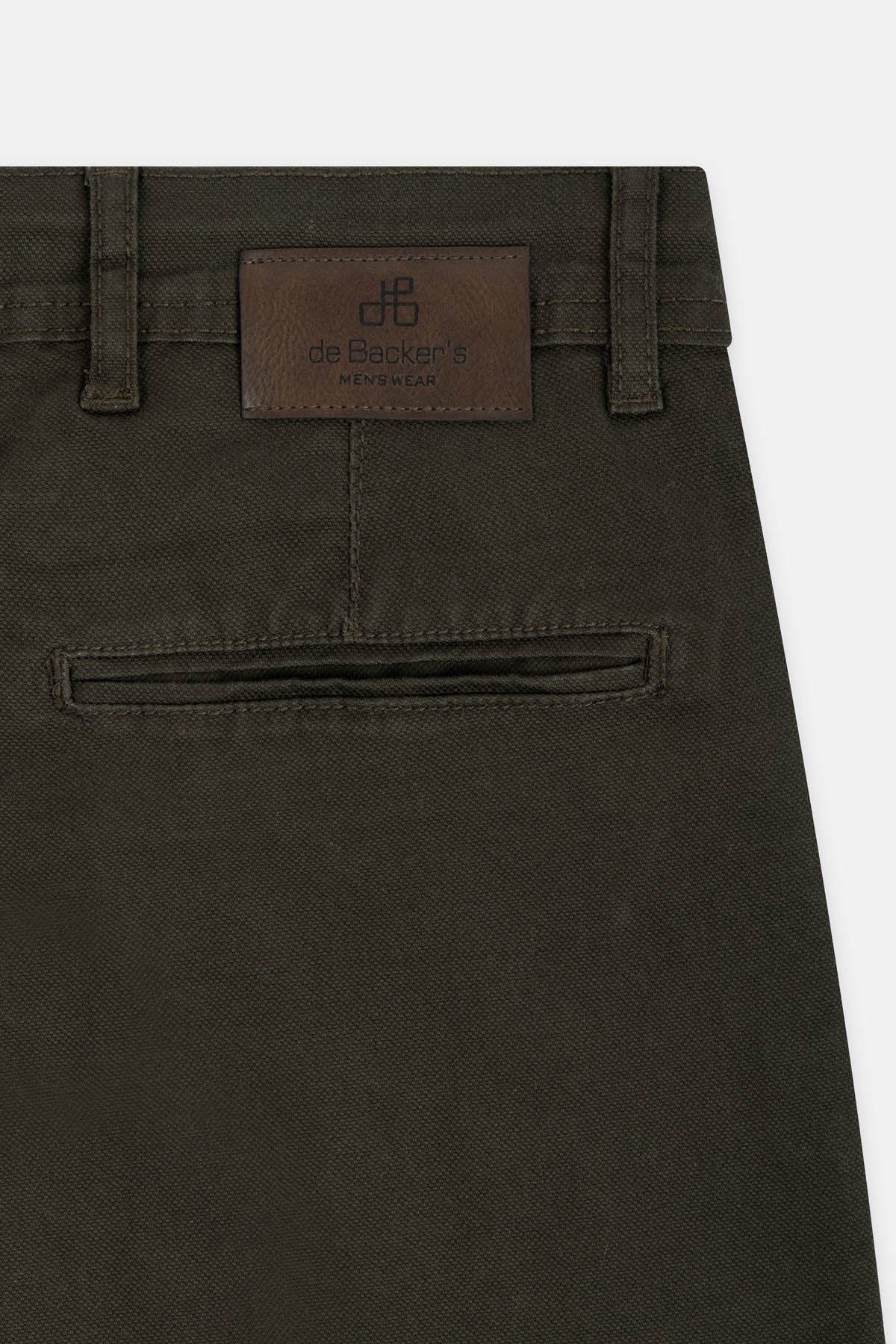 Burnt Brown Gabardine Pant - 4