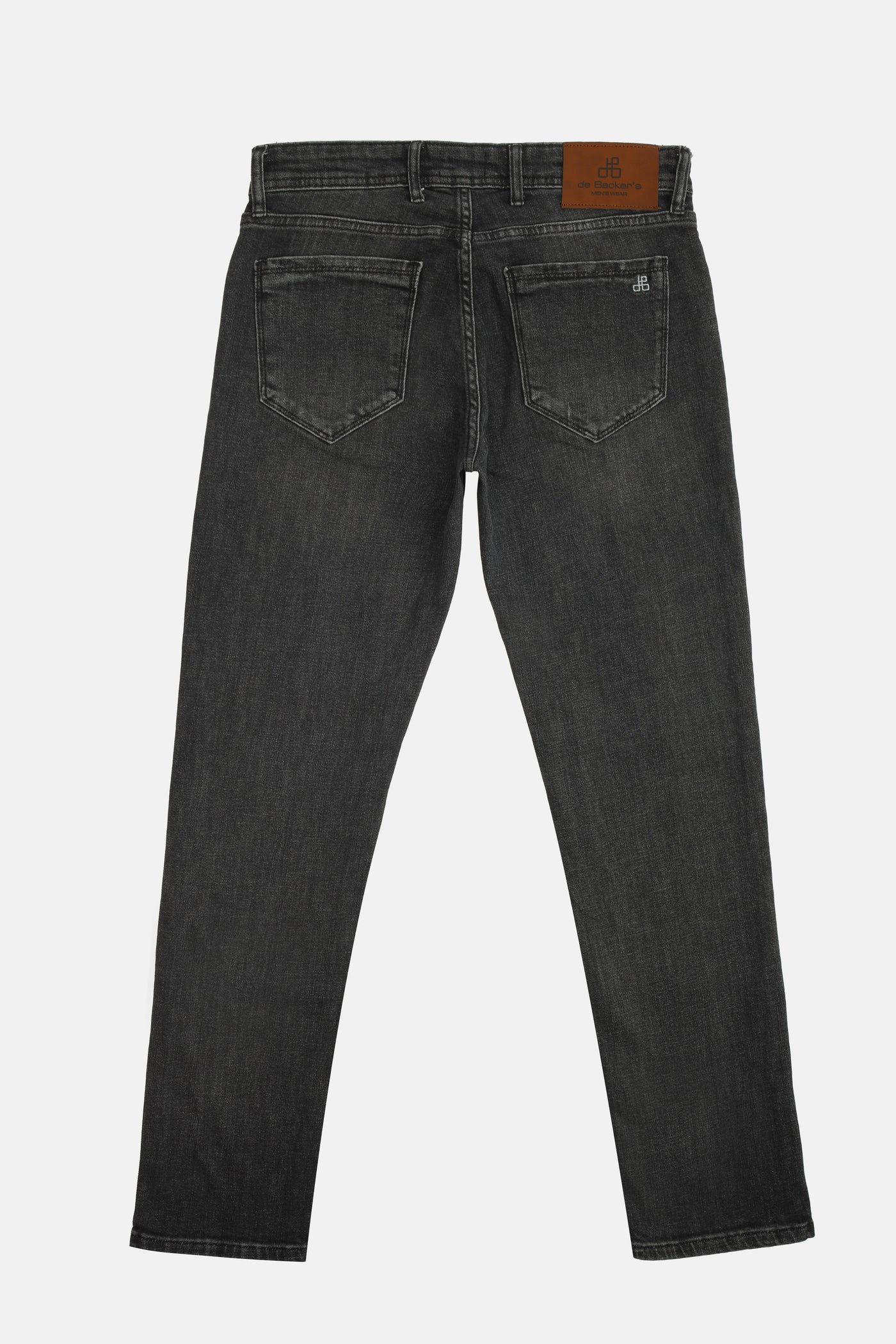 Solid Slim Black Gray Wash Jeans