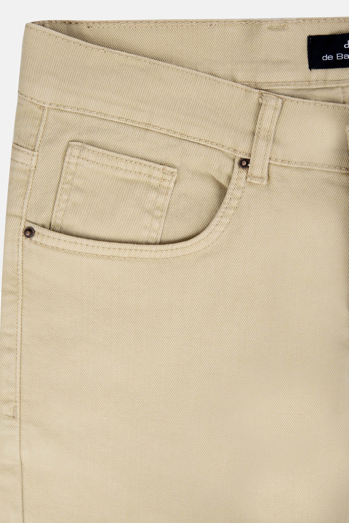 Dyed Dun Beige Jeans - 3