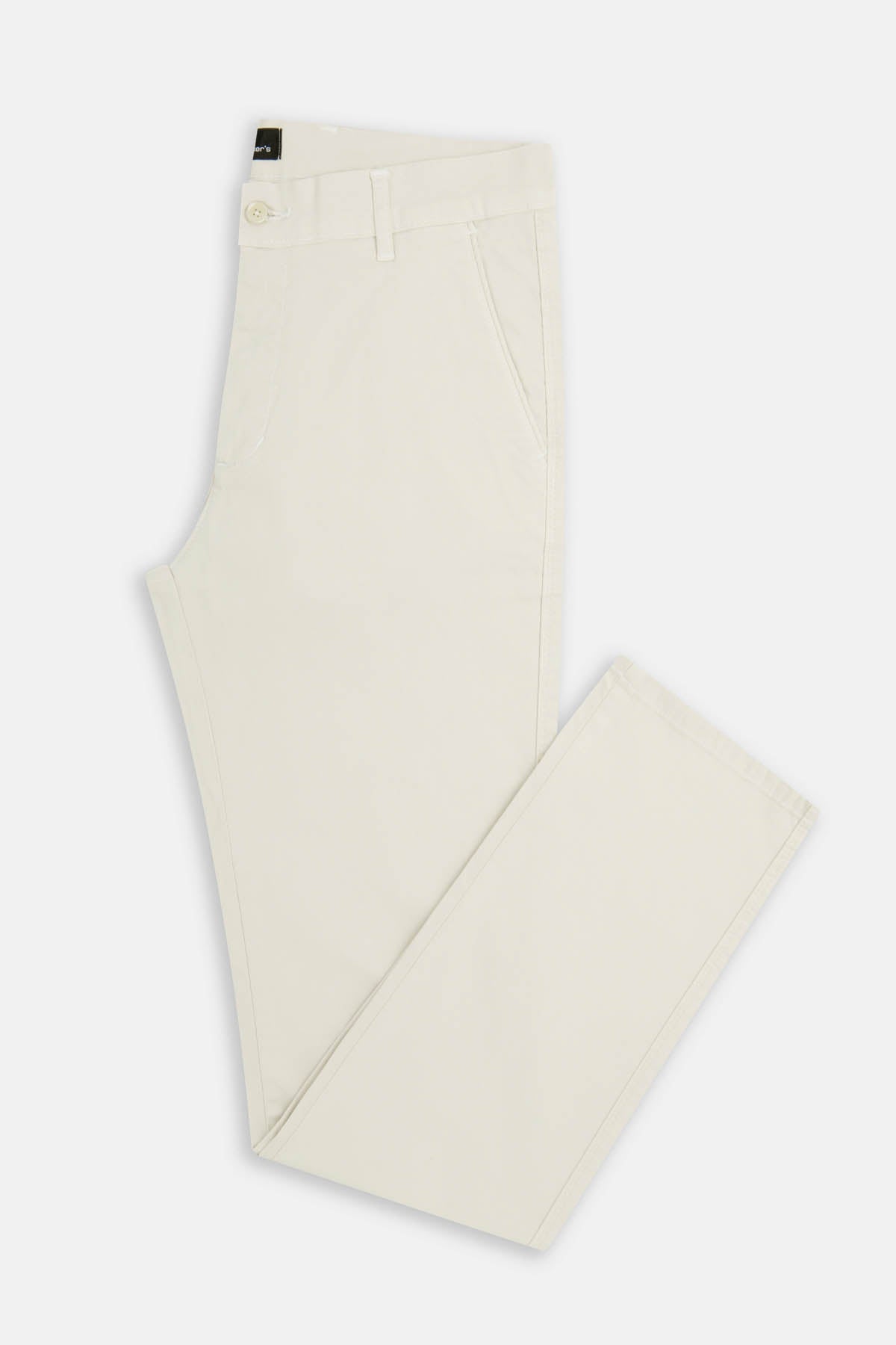 Twill Patterned Chino Alabaster Light-Beige Pant - 6