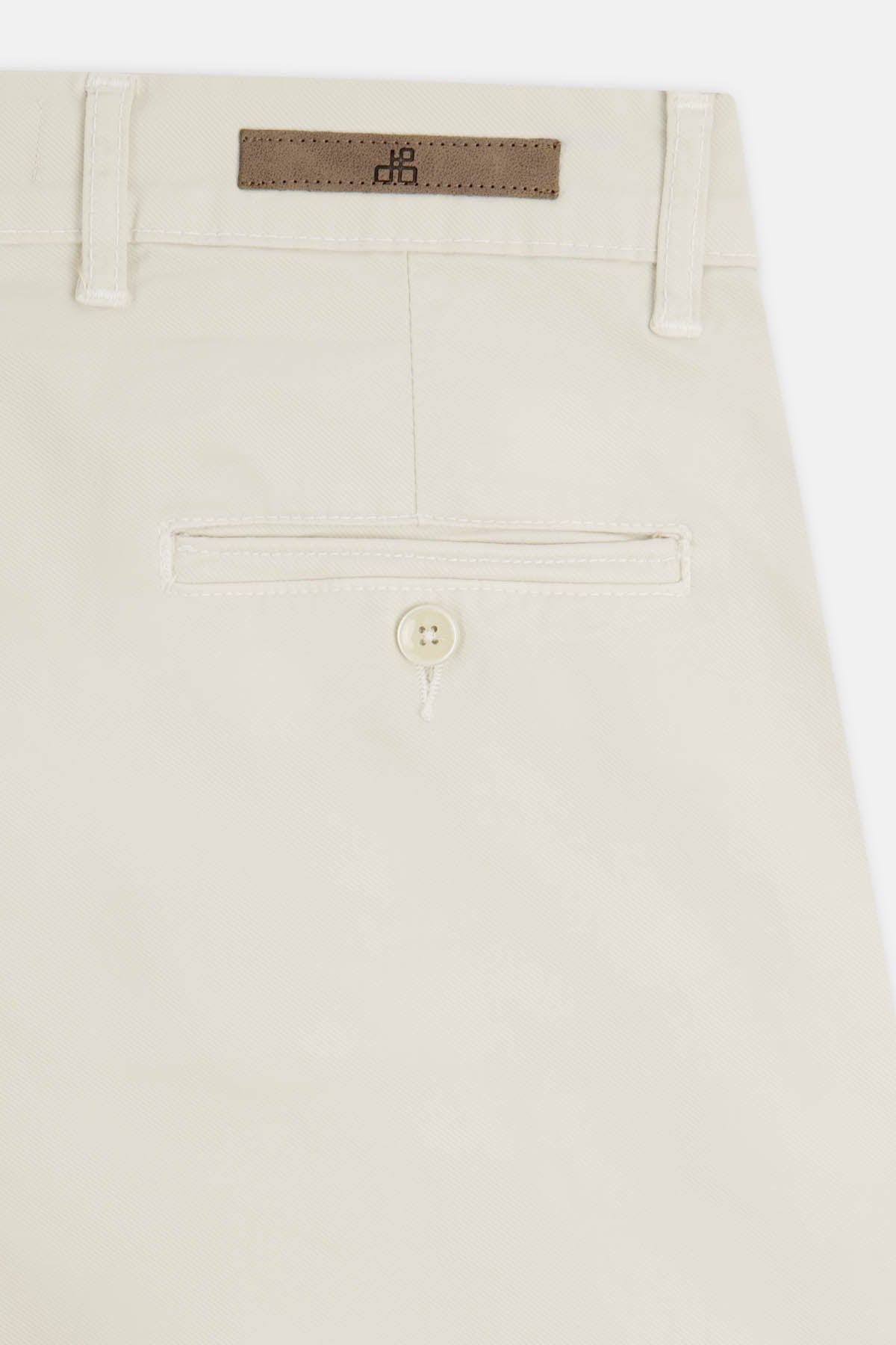 Twill Patterned Chino Alabaster Light-Beige Pant - 4