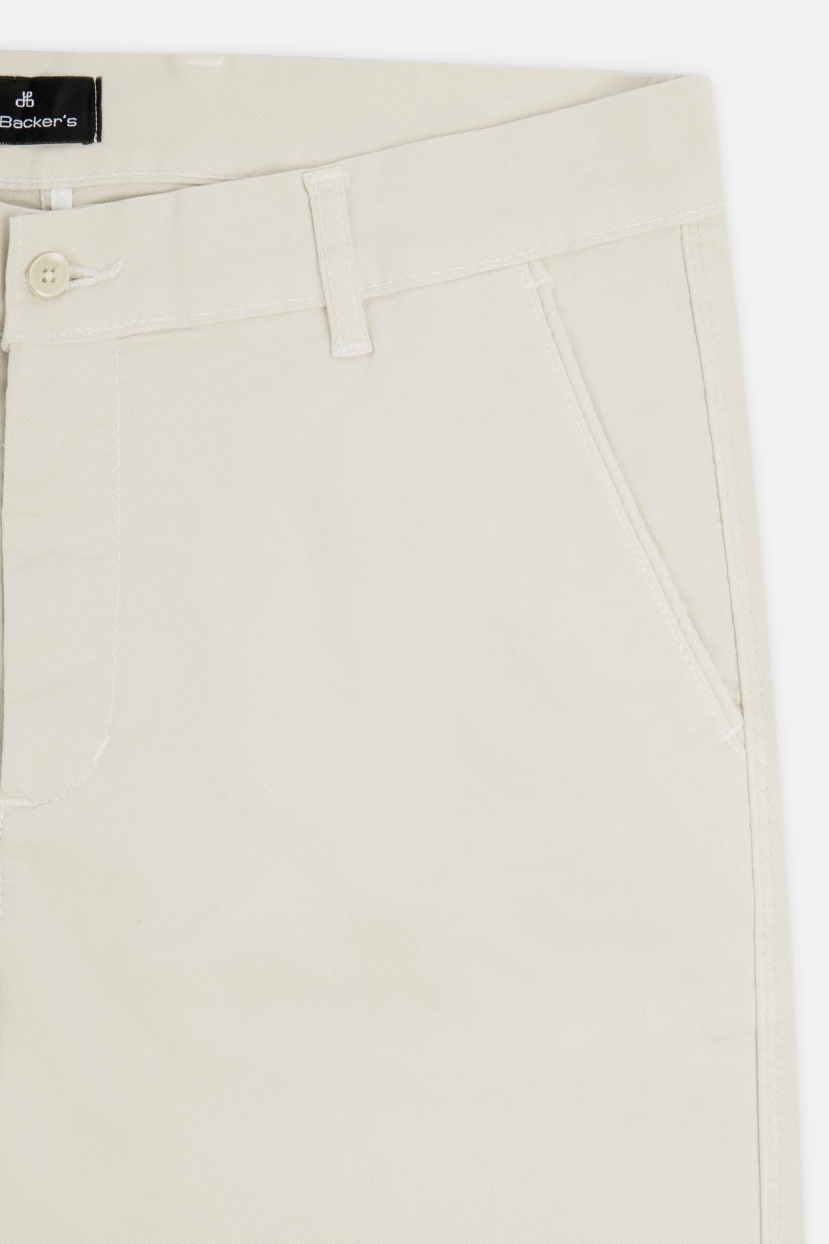 Twill Patterned Chino Alabaster Light-Beige Pant - 3