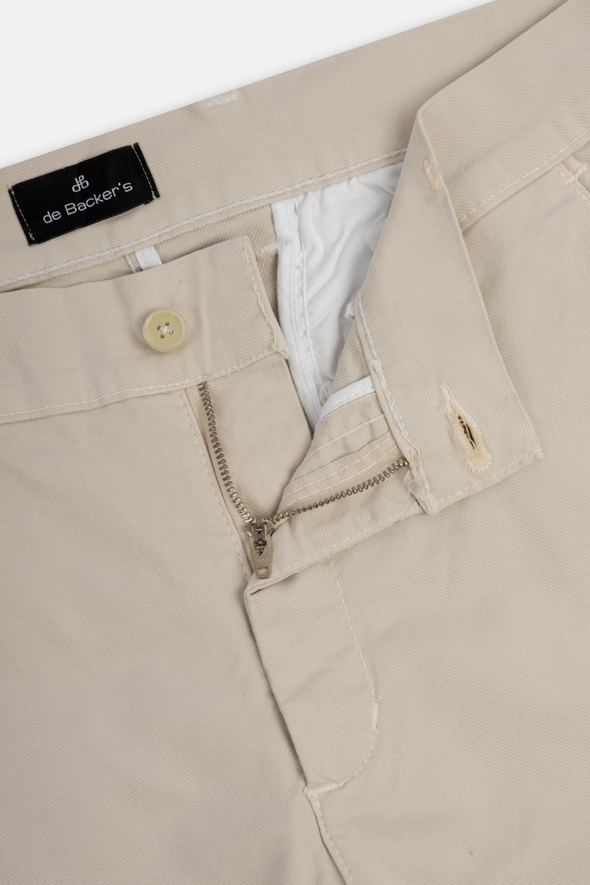 Twill Patterned Chino Bone Beige Pant - 2