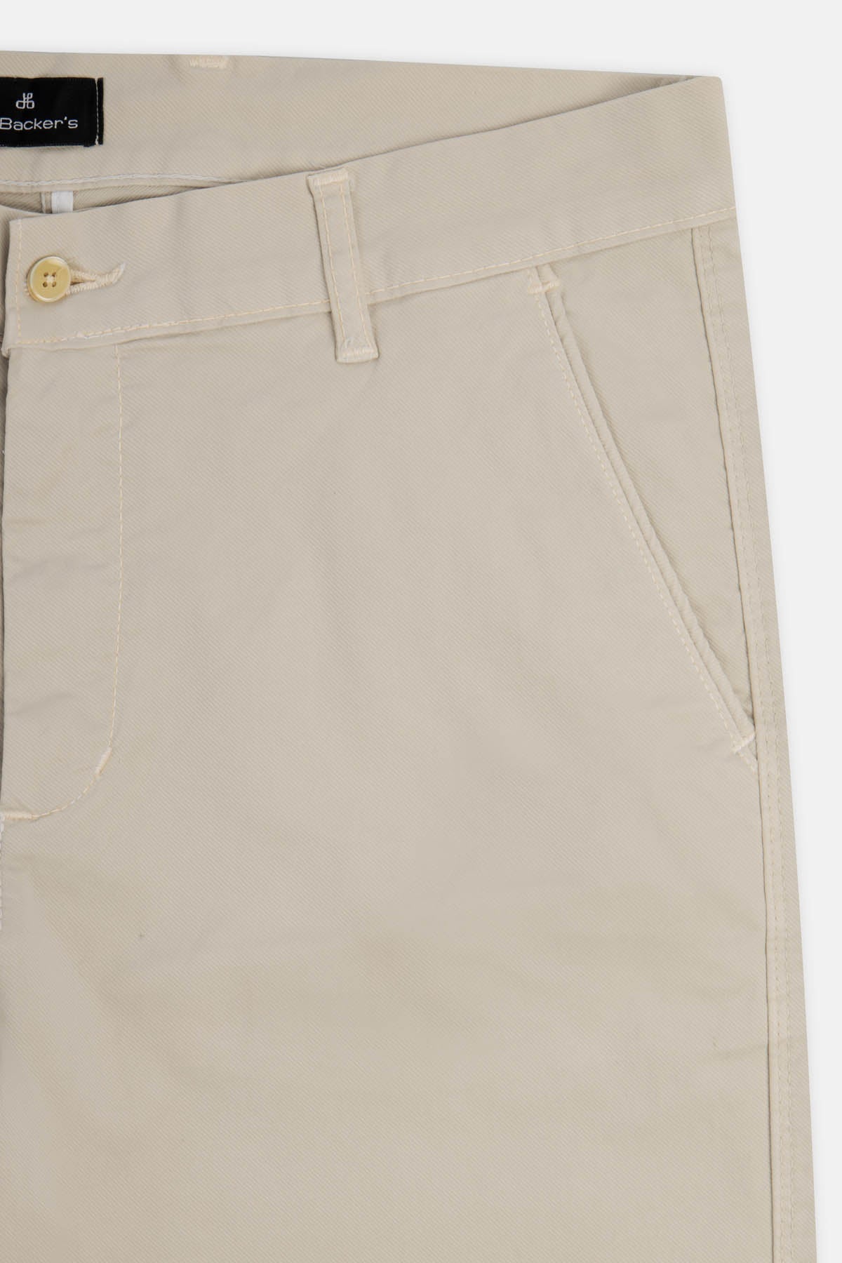Twill Patterned Chino Bone Beige Pant - 3