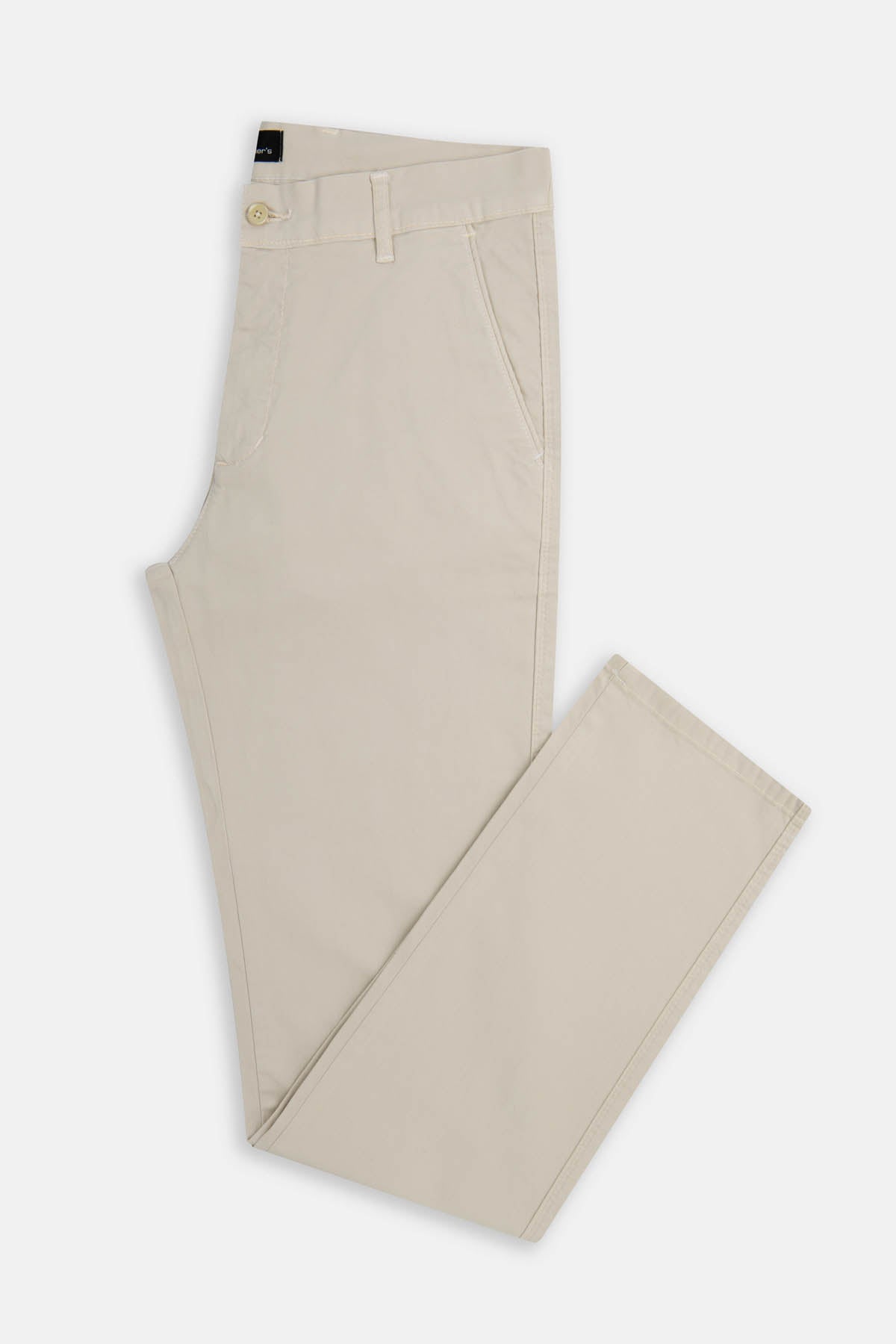 Twill Patterned Chino Bone Beige Pant - 6