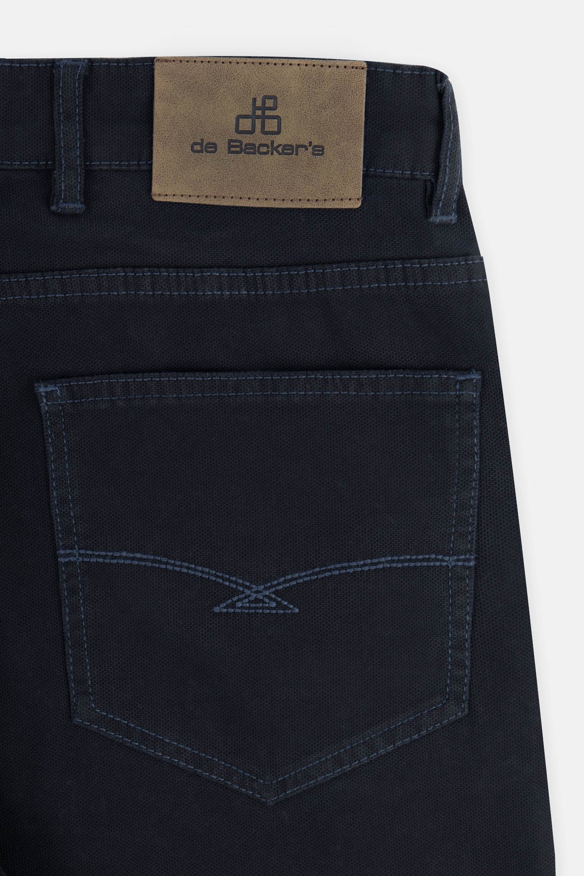 Pique Dark Navy Gabardine Pant - 4