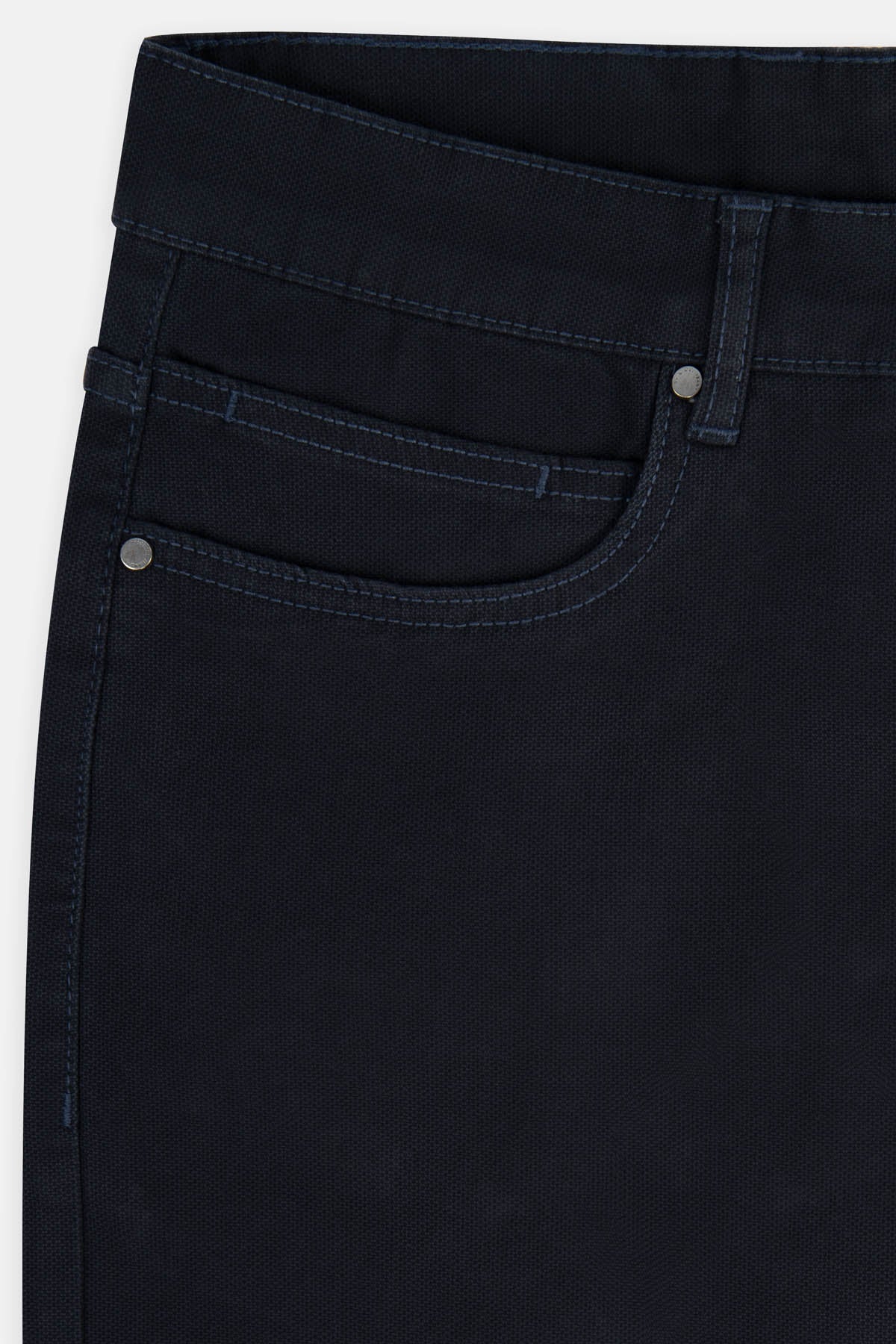 Pique Dark Navy Gabardine Pant - 3