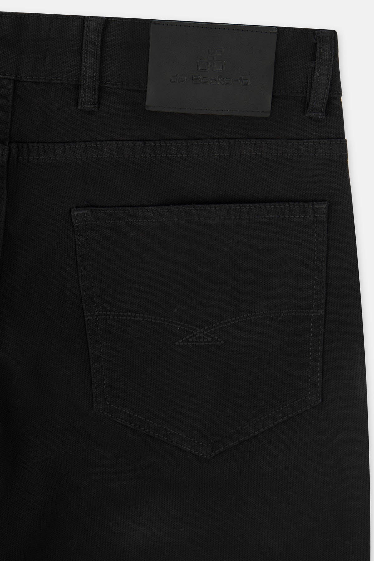 Pique Black Gabardine Pant - 4