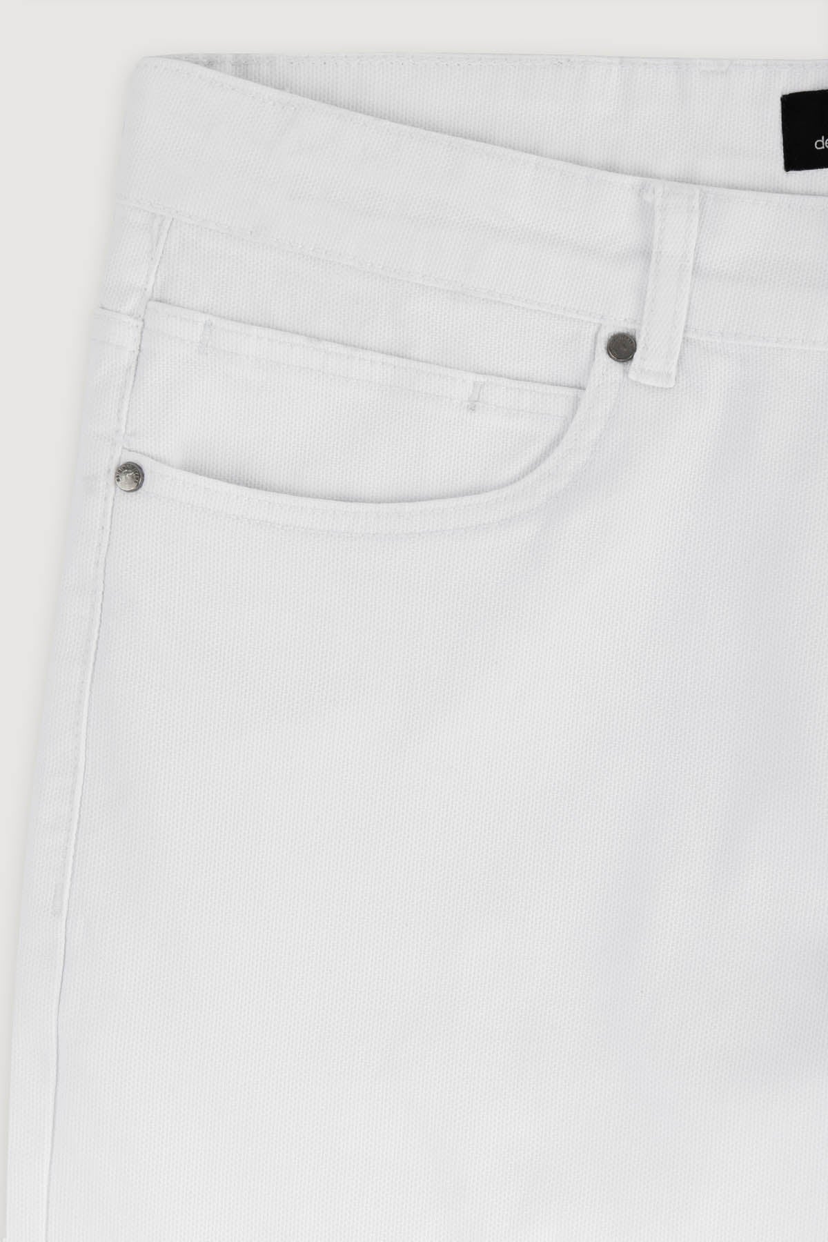 Pique White Gabardine Pant - 3