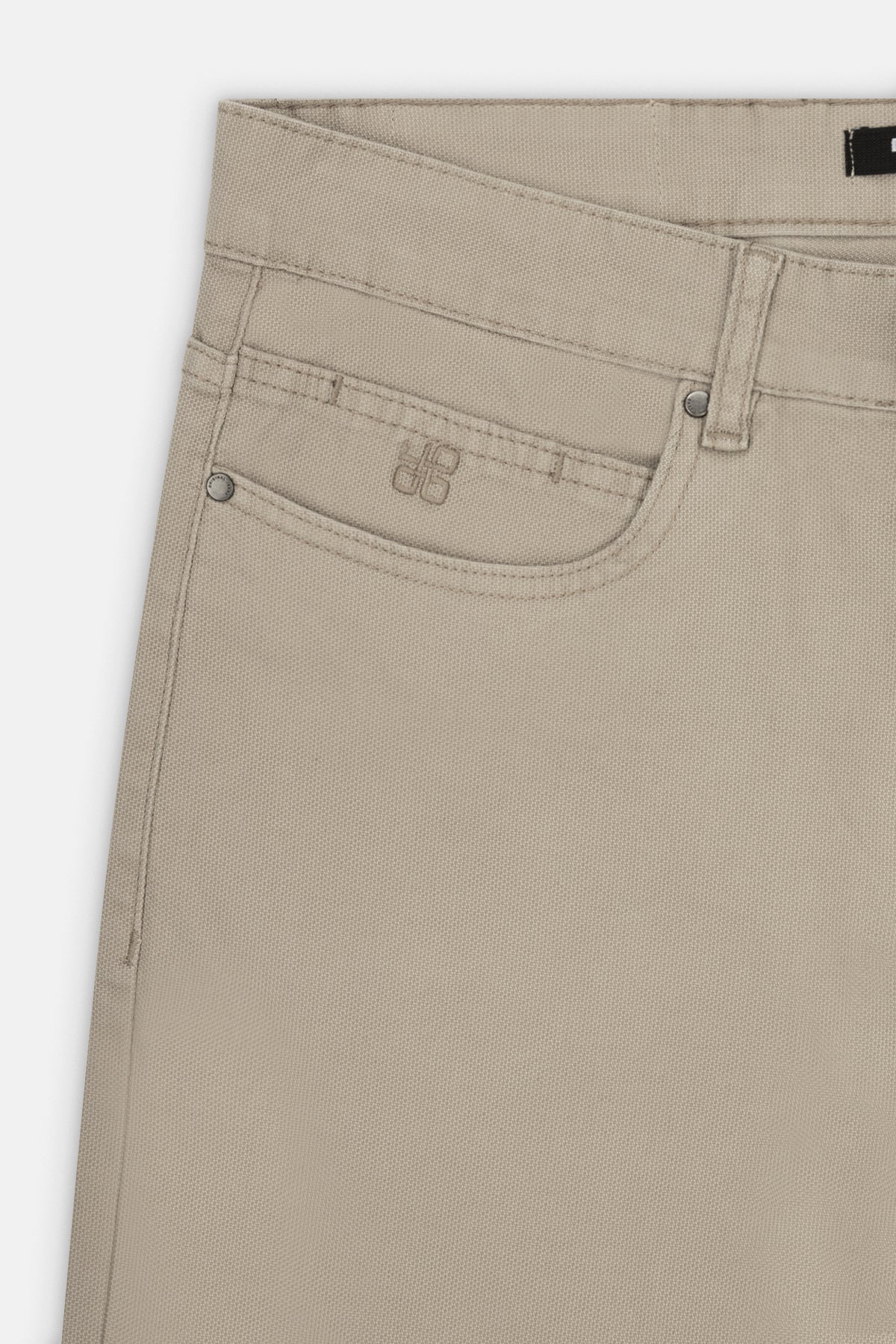 Dark Beige Gabardine Pant - 3