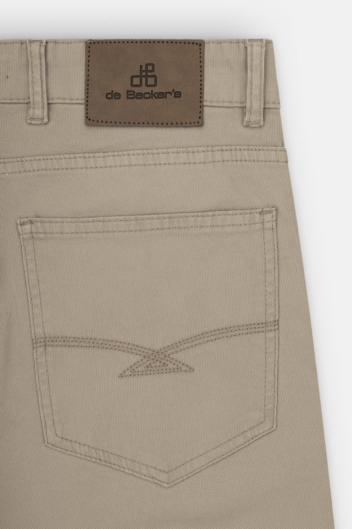 Dark Beige Gabardine Pant - 4