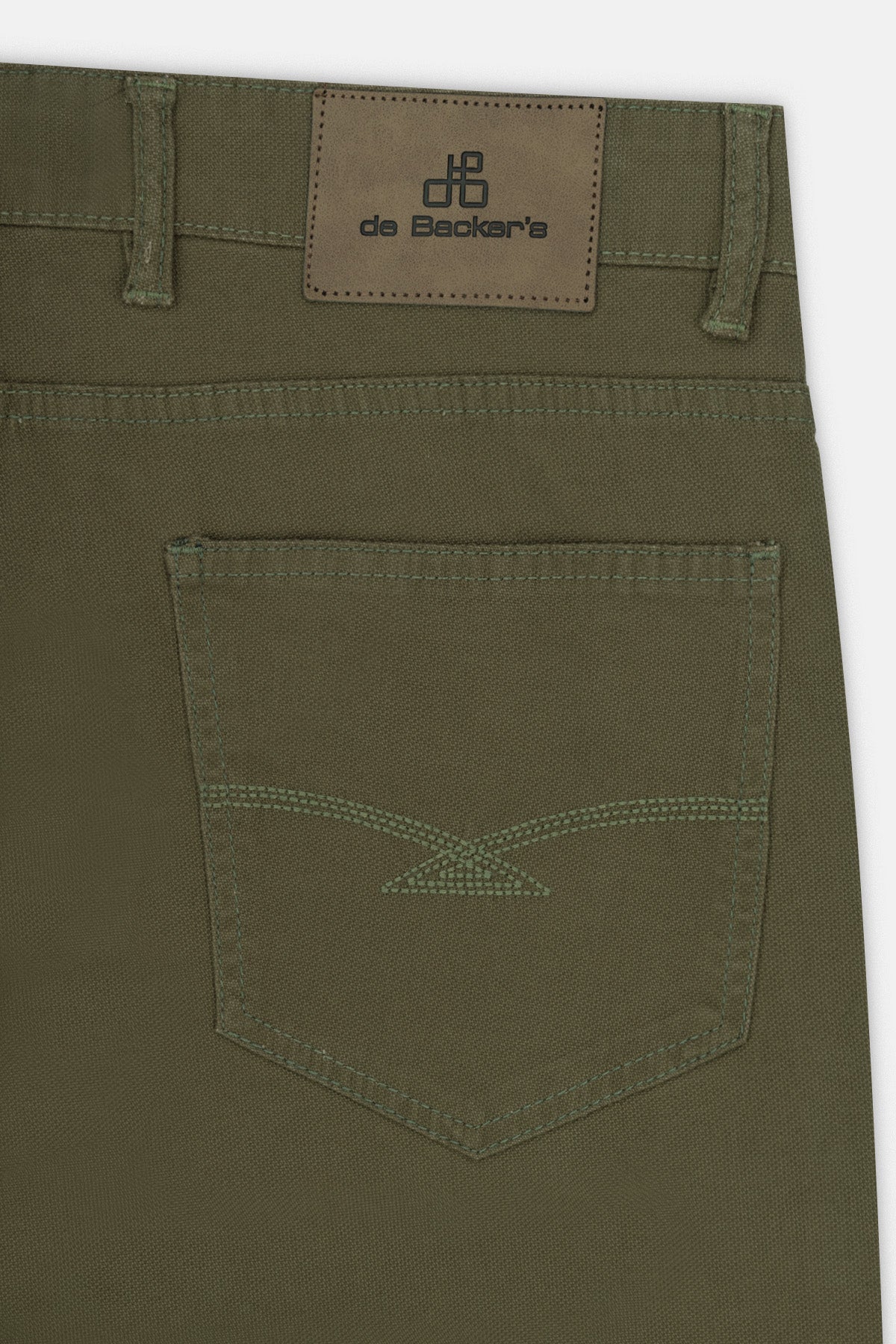 Dark Green Gabardine Pant - 4