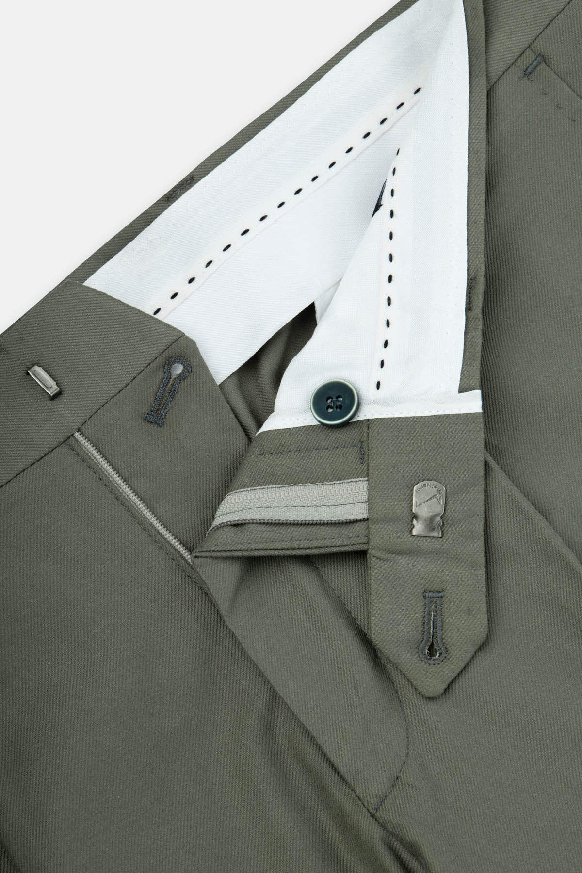 Twill Light Reseda Green Chino Classic Pant - 3