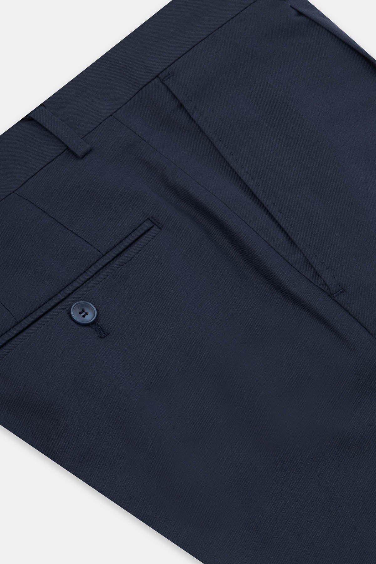 Twill Navy Chino Classic Pant - 3