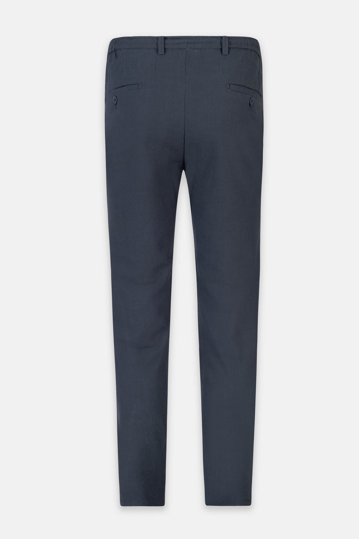 Laced-Up Dark Navy Chino smart casual trouser - 6