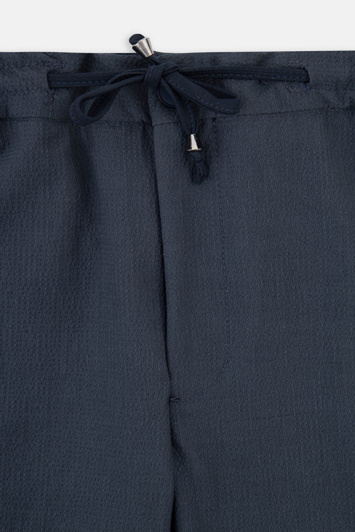 Laced-Up Dark Navy Chino smart casual trouser - 2