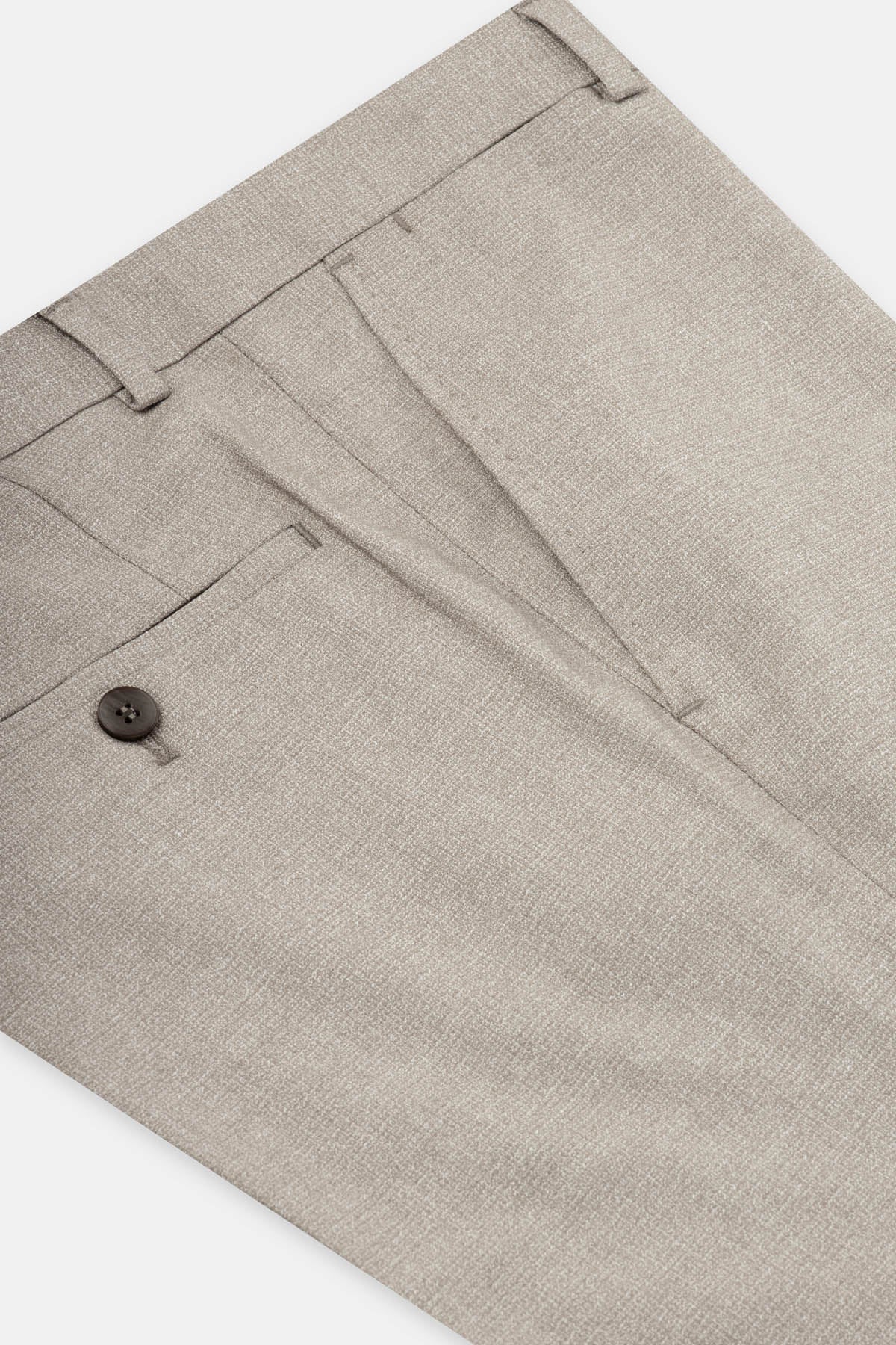 Jacquard Beige Classic Pant - 3