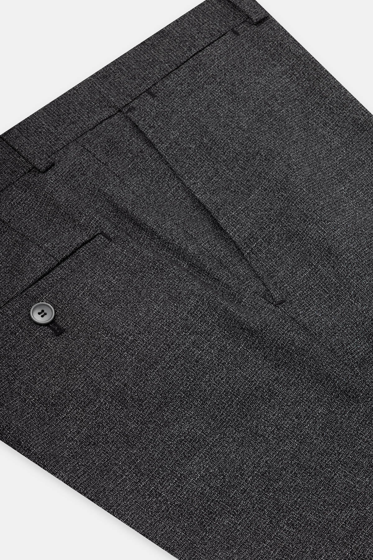 Jacquard Dark Gray Classic Pant - 3