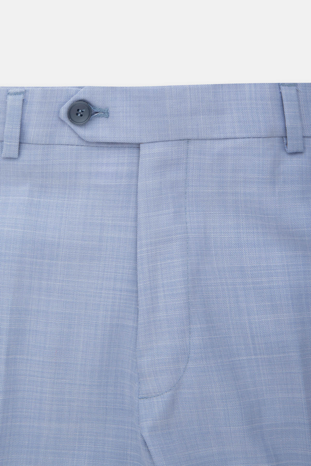 Patterned Light Blue Chino Classic pant - 2