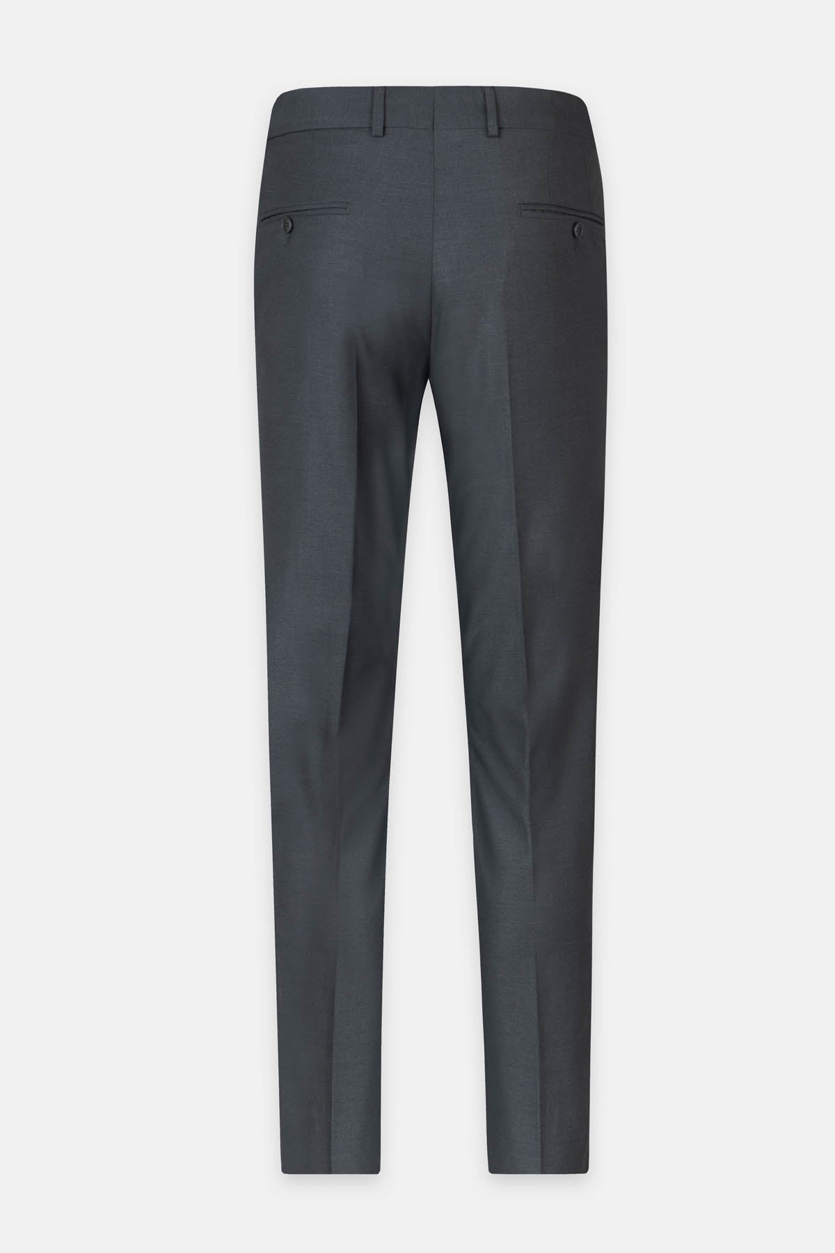 Pleated front Dark Gray Chino Bamboo Classic pant - 4