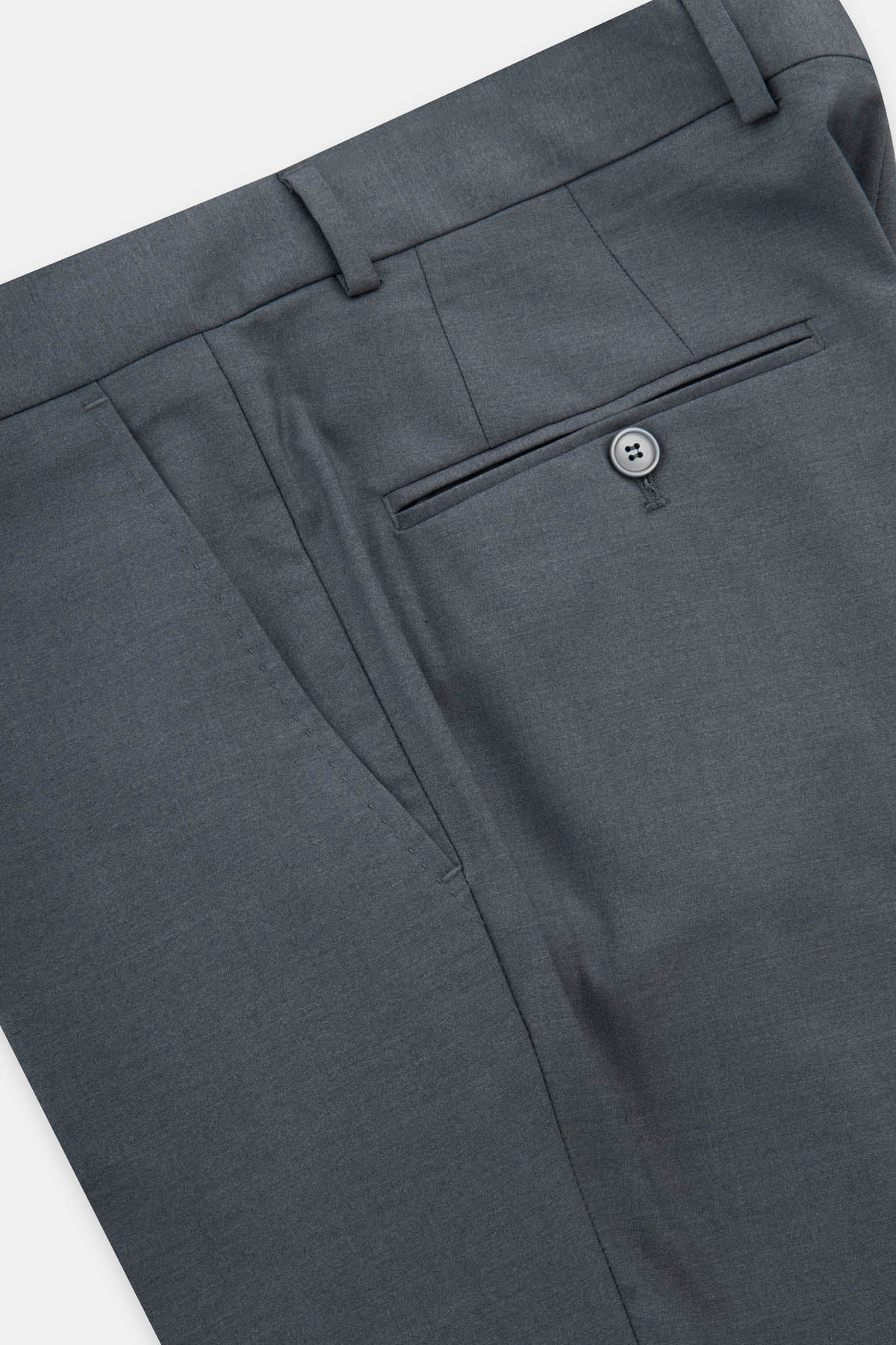 Pleated front Gray Chino Bamboo Classic pant - 3