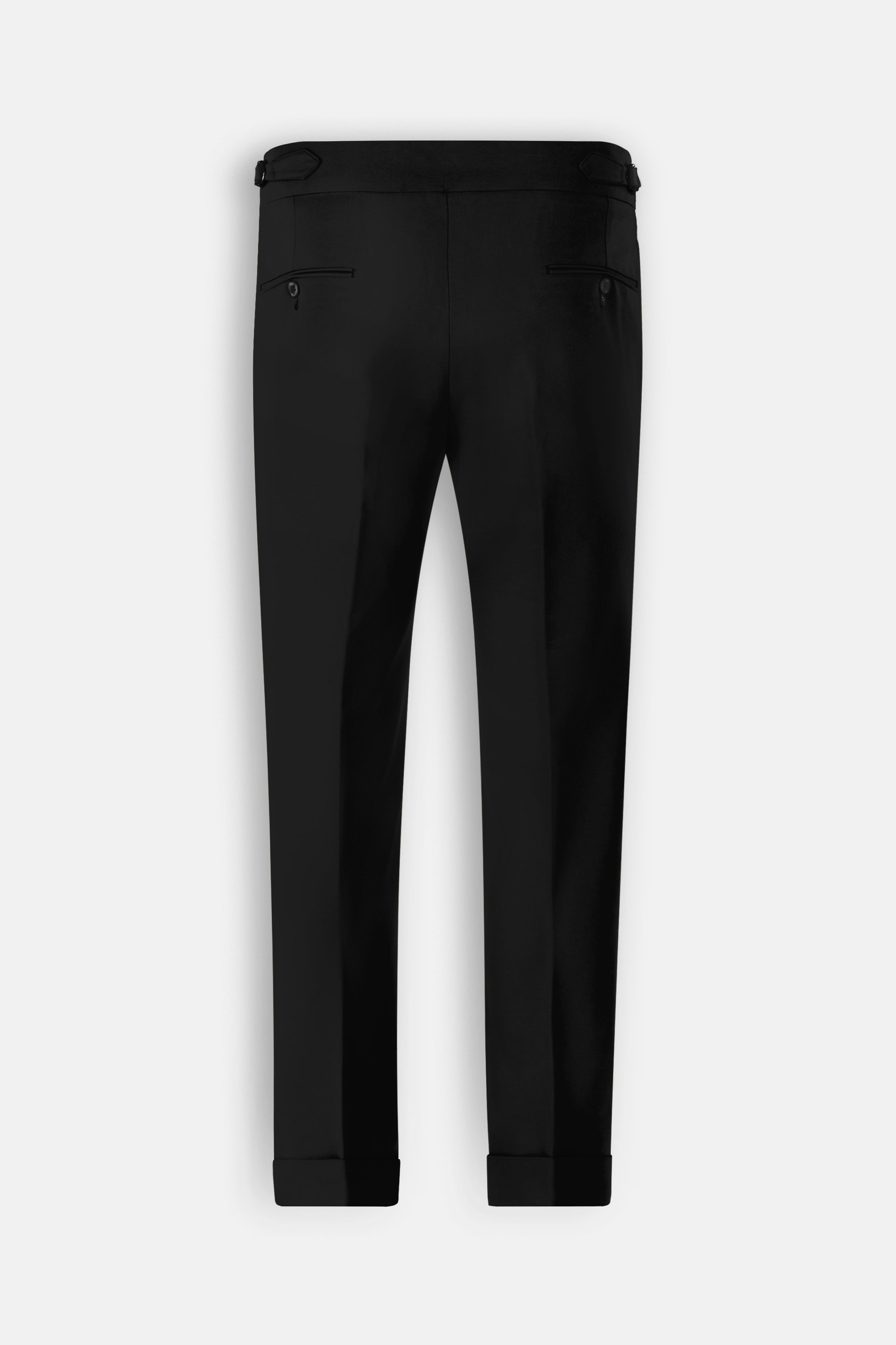 Black Italian Tailored Classic Pants - 4