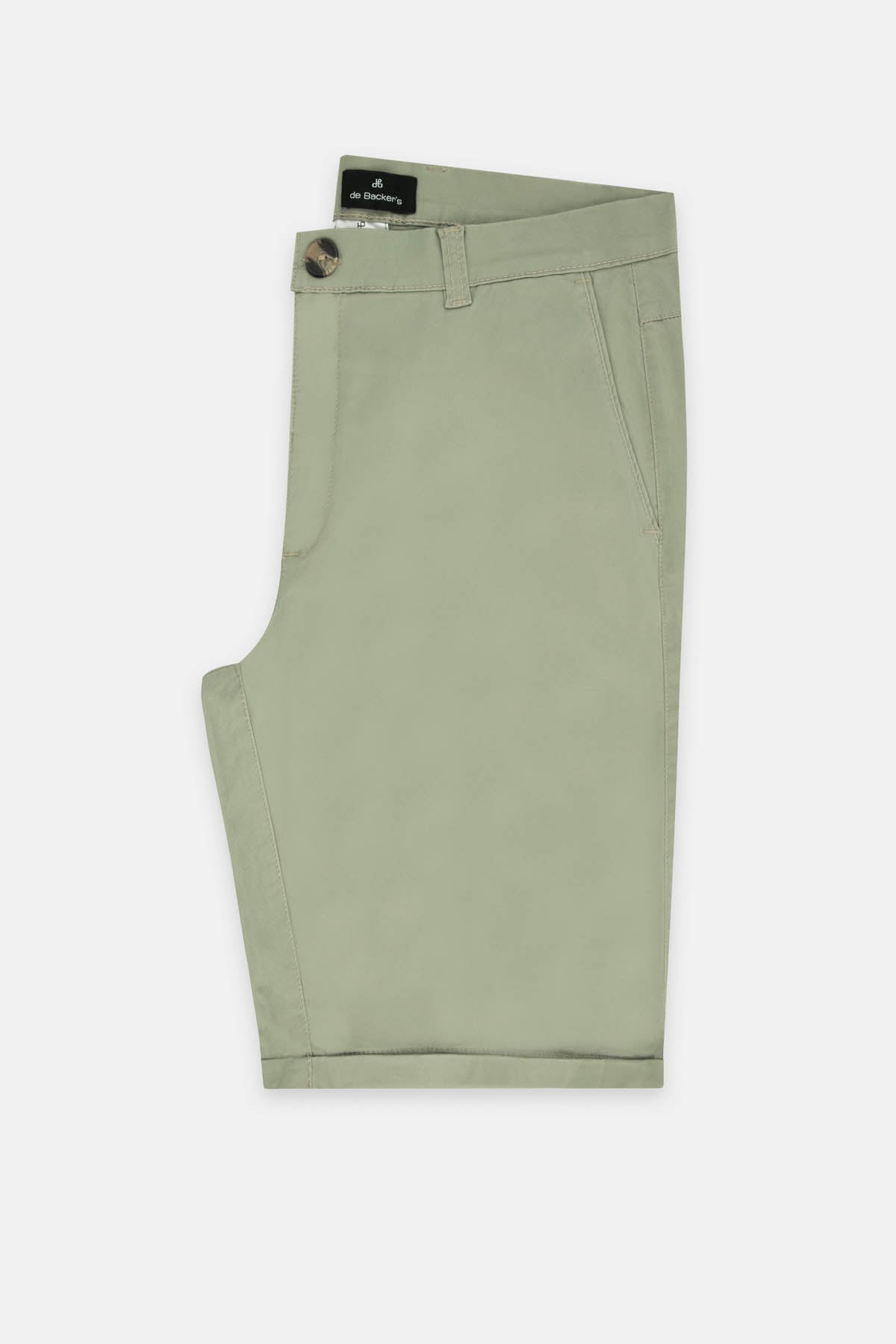 Sage Green Gabardine Short - 1