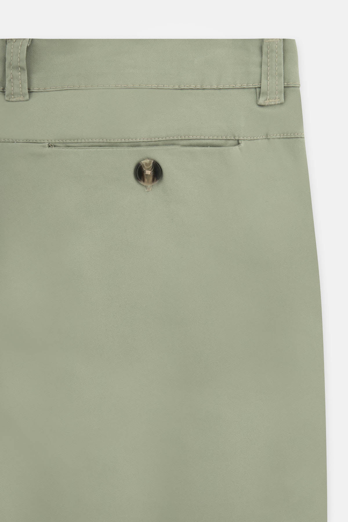 Sage Green Gabardine Short - 4
