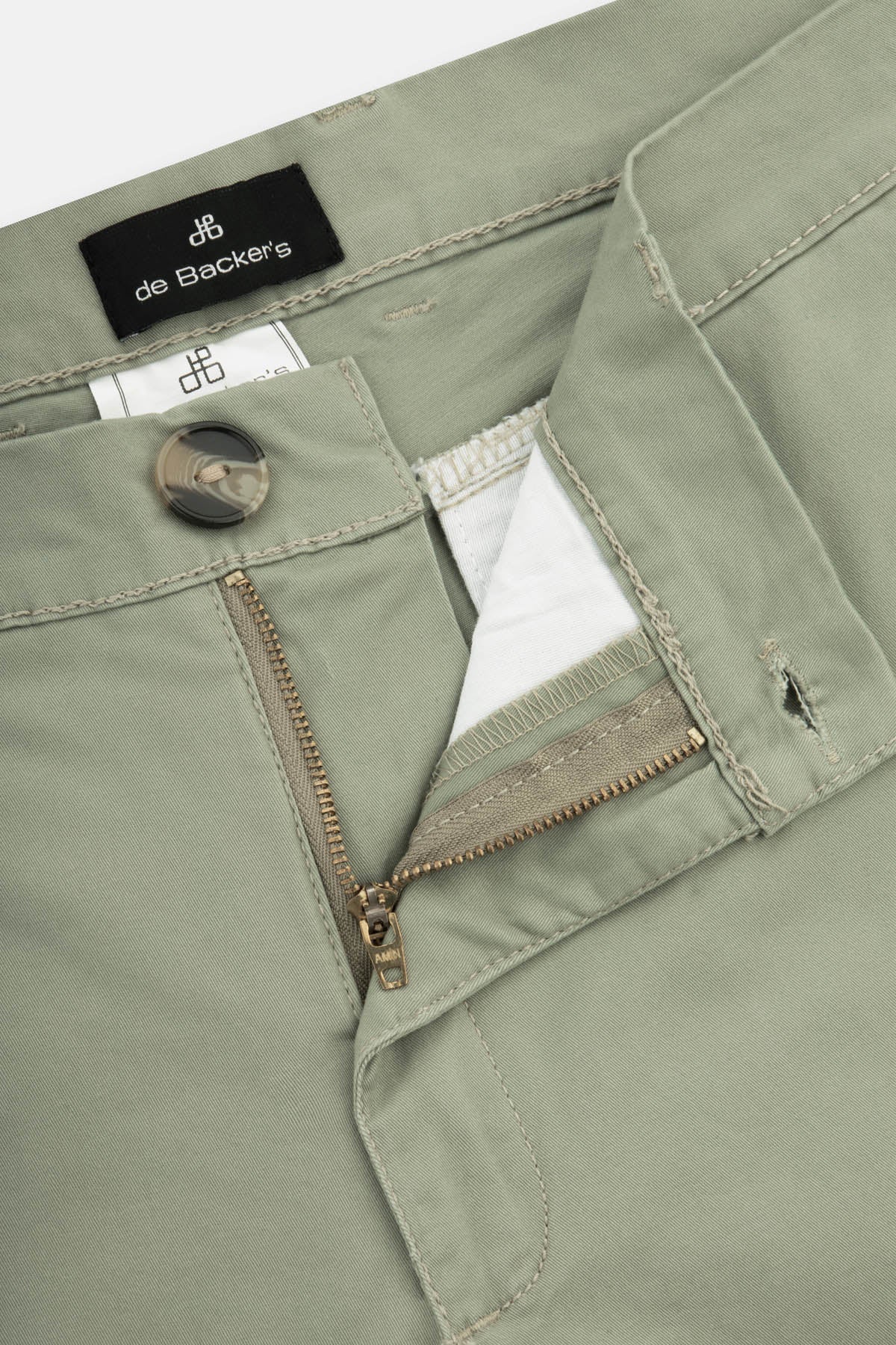 Sage Green Gabardine Short - 2