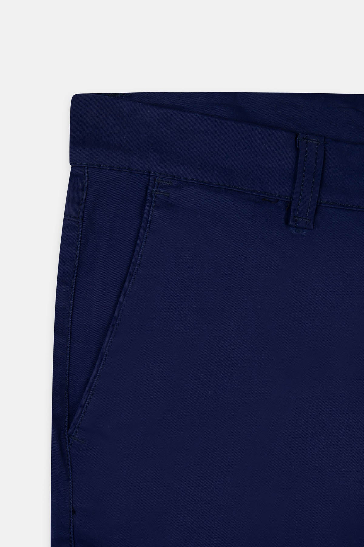 Navy Gabardine Short - De Backers - 3
