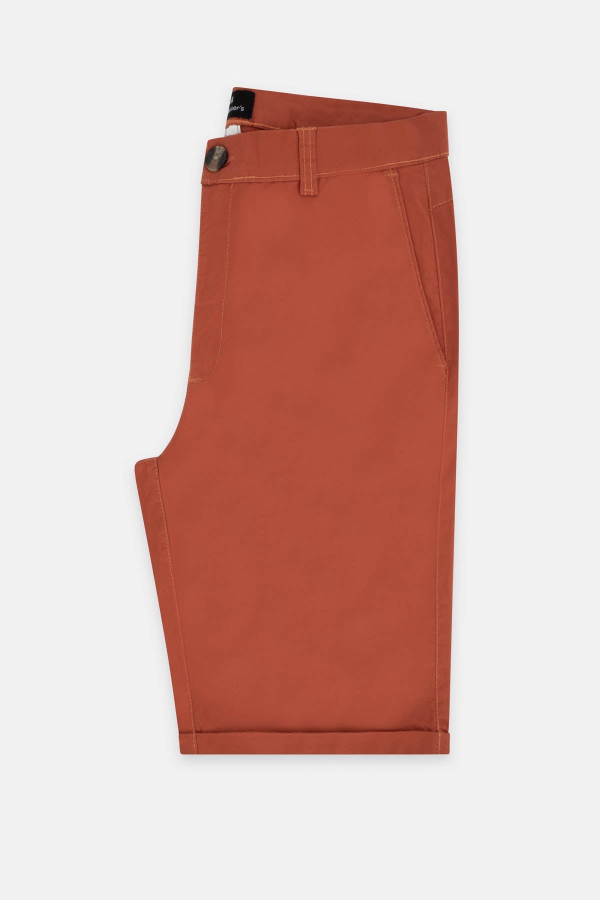 Orange Gabardine Short - 1