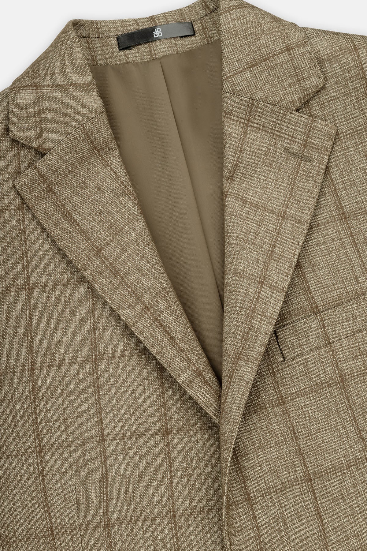 Checked Camel Blazer - 2