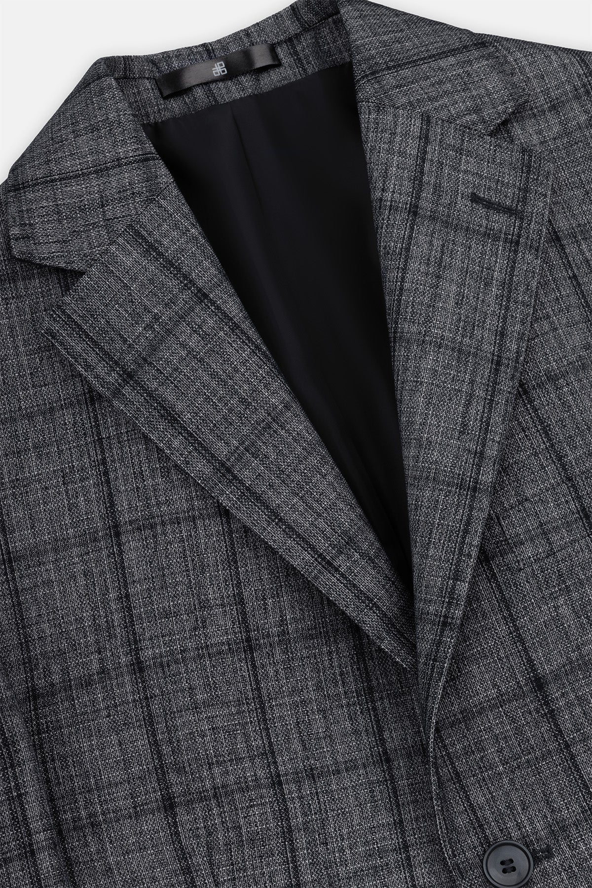Checked Black Blazer - 2