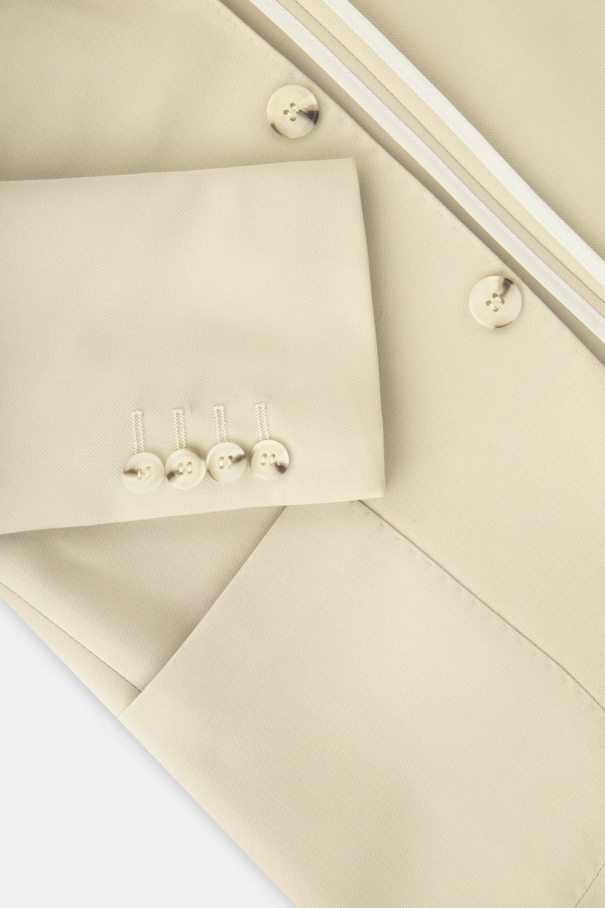 Tweed Light Beige Blazer - 4